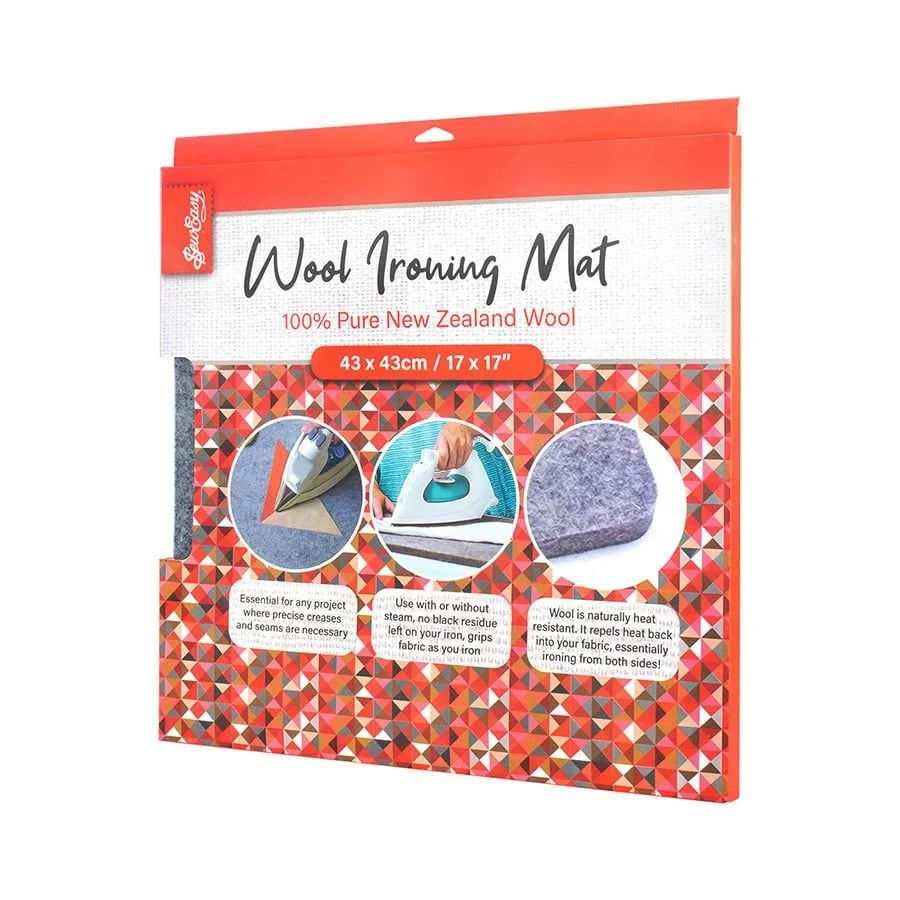 SEW EASY WOOL IRONING MAT 17 X 17 inches 100% NZ WOOL