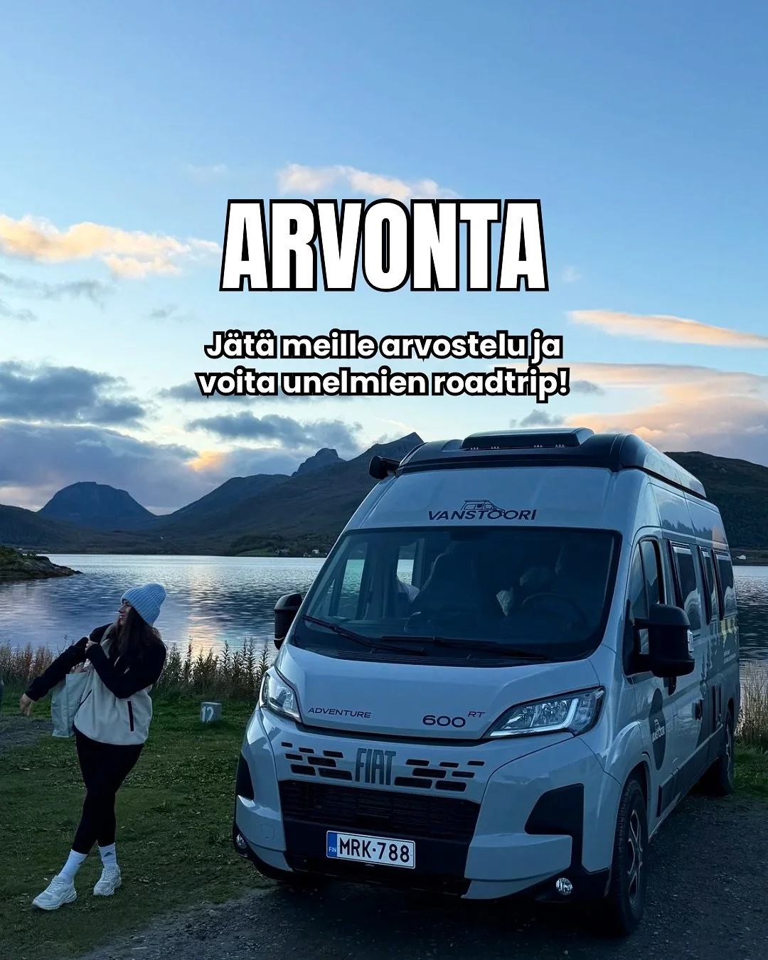 🎉 ARVONTA 🎉

Oletko jo seikkaillut Vanstoorin matkassa? Arvostele meid&auml;t ja osallistu arvontaan! 

J&auml;tt&auml;m&auml;ll&auml; meille Google-arvostelun osallistut viikon mittaisen, kev&auml;&auml;n 2026 unelmien roadtripin arvontaan valitse