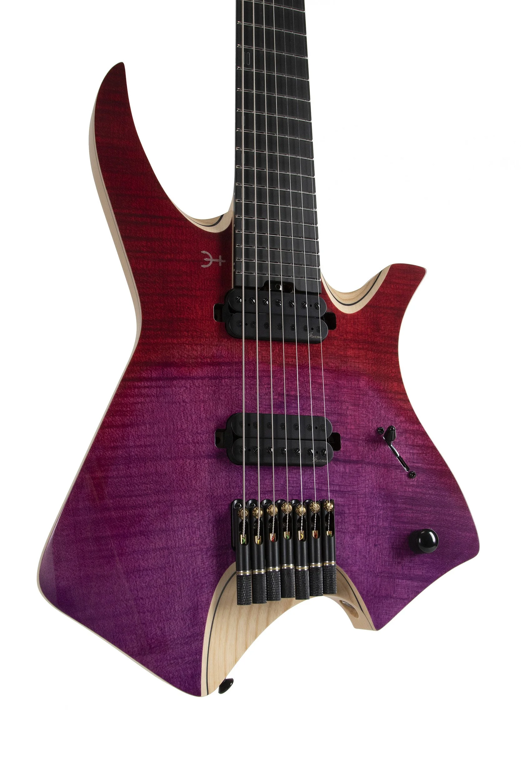 Flame Maple top of the Infinia Neptune NE5305 with Ionized Neon finish