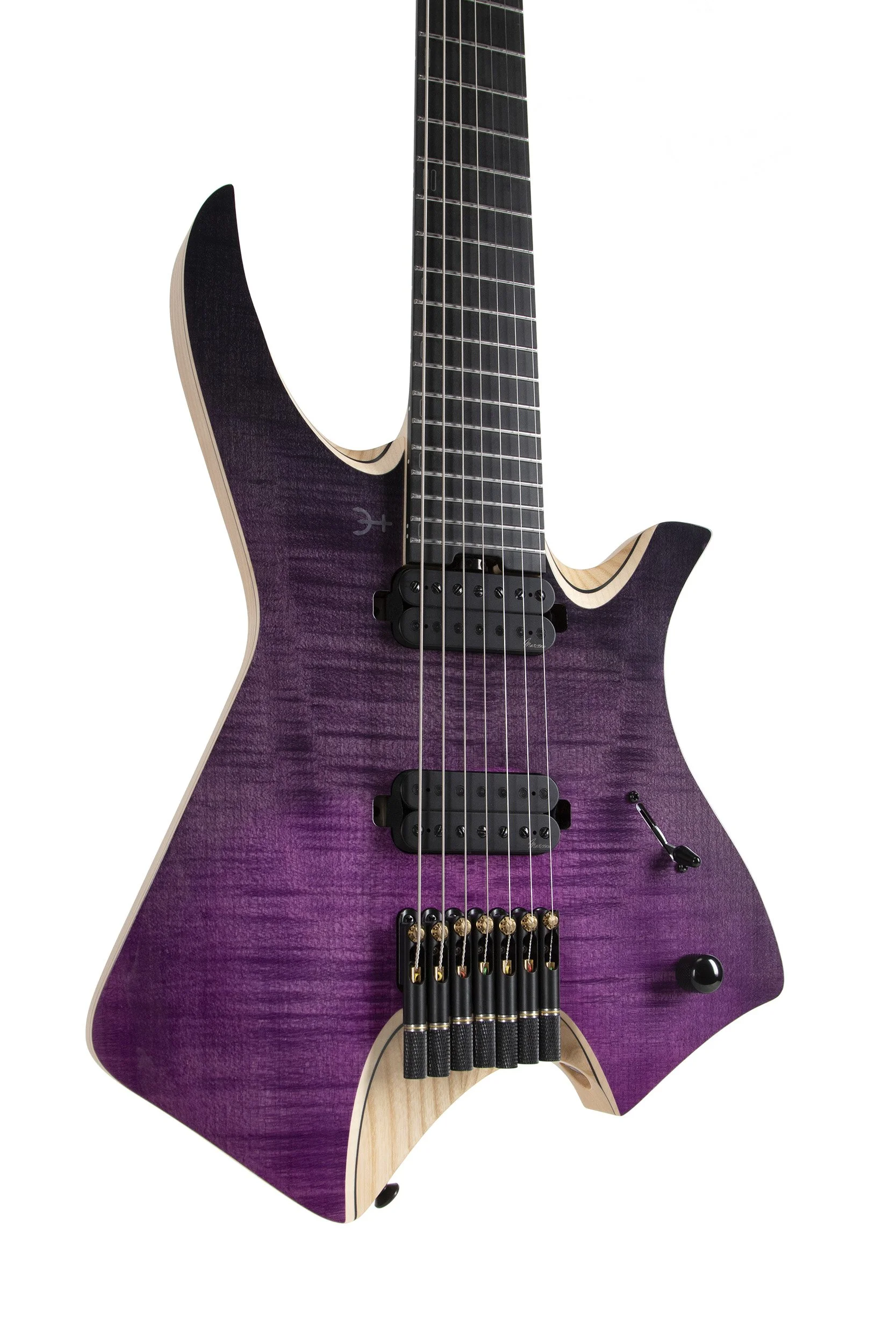 Flame Maple top of the Infinia Neptune NE2606 with Purple Nebula finish