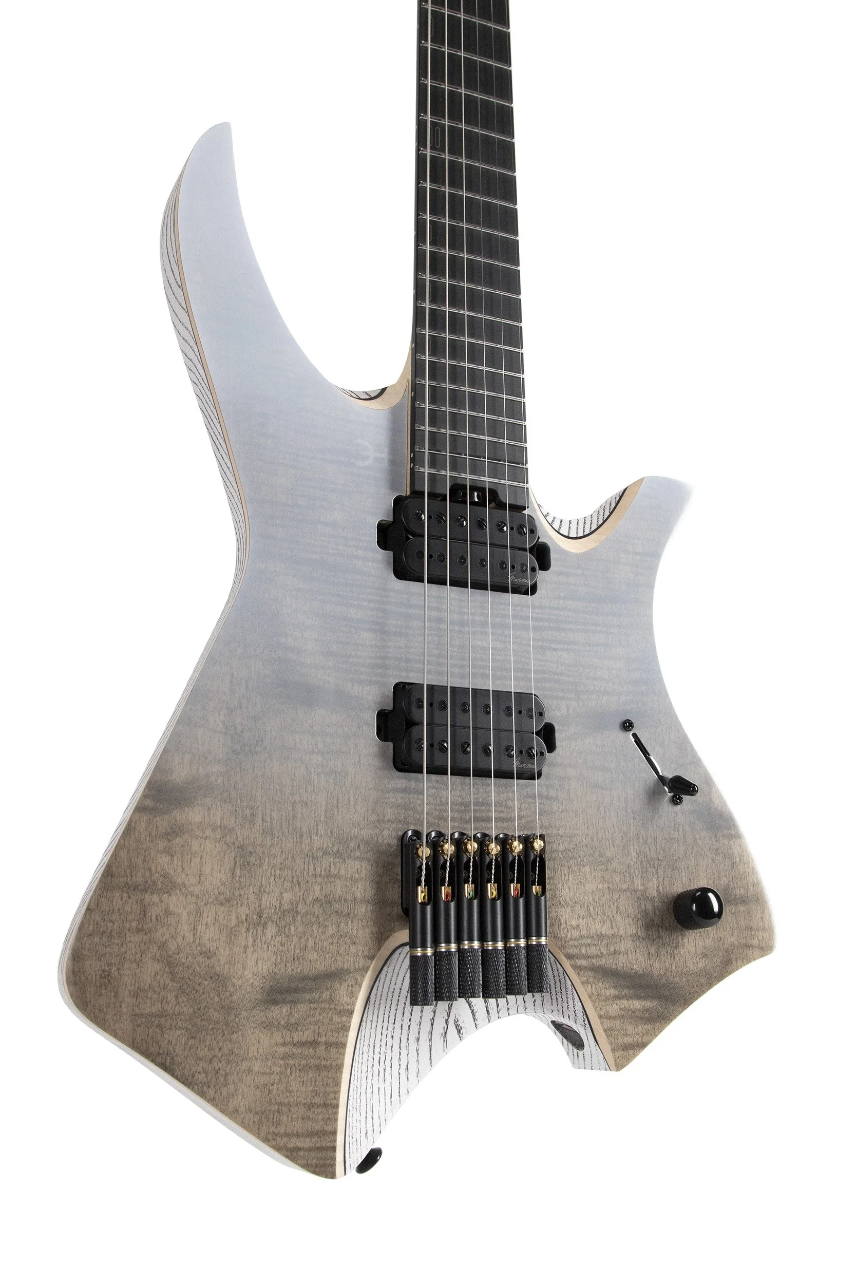 Flame Maple top of the Infinia Neptune NE6506 with Lunar White finish
