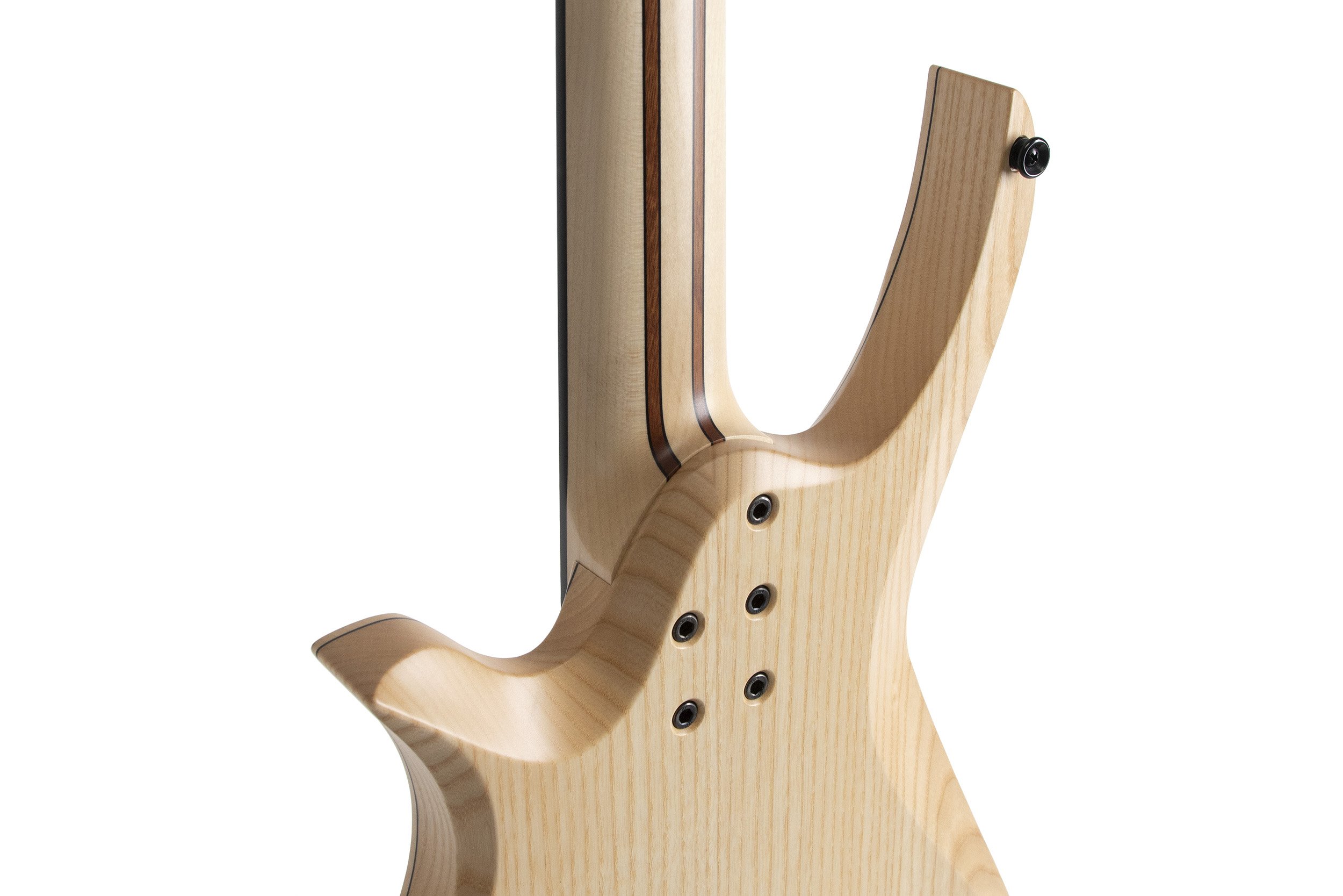 View of Infinia Neptune NE2606 showing the natural ash back and neck heel