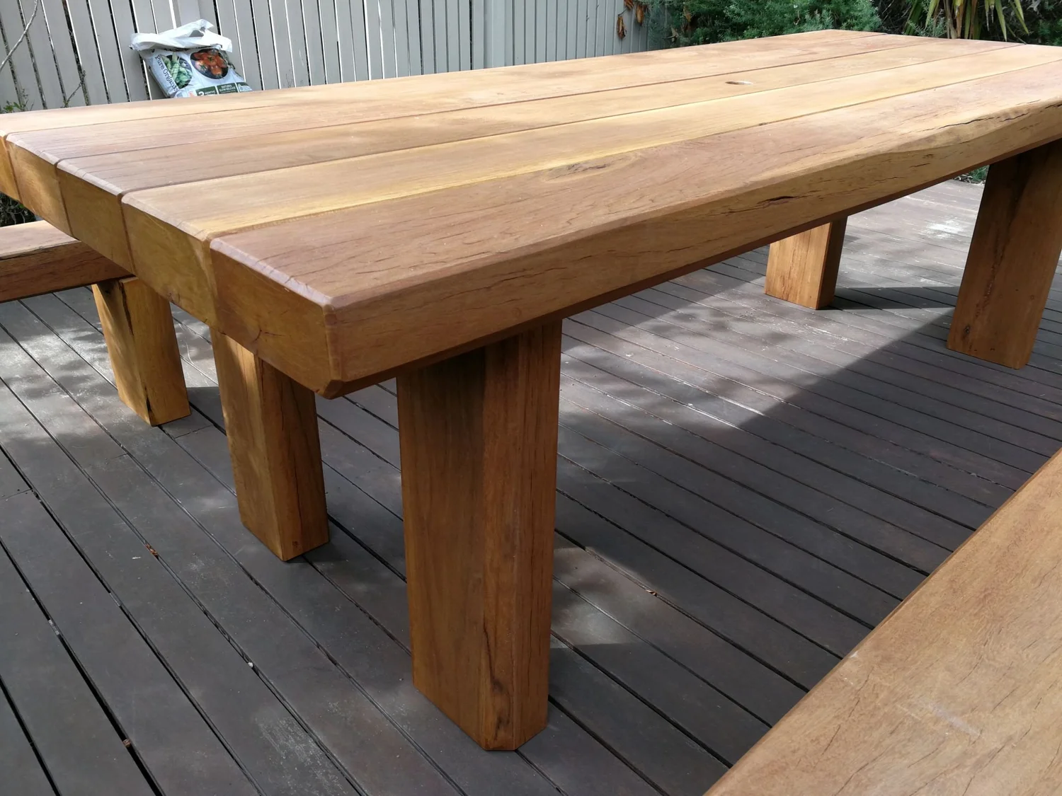 Solid Chuncky Style Outdoor Table Settings TK Tables