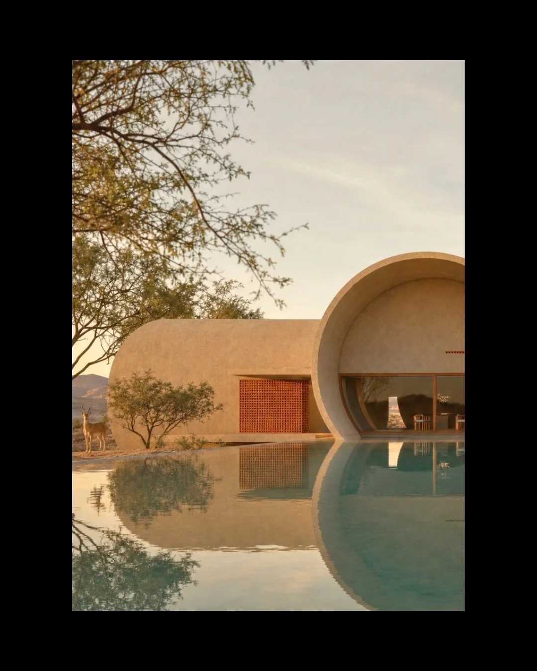 The T House is not a single space but a string of them&mdash;vaulted rooms joined end. A shared shell a single precast concrete tube, cut and opened to the landscape. The plan is linear, the section a pure arch. Inside, you move through a sequence of