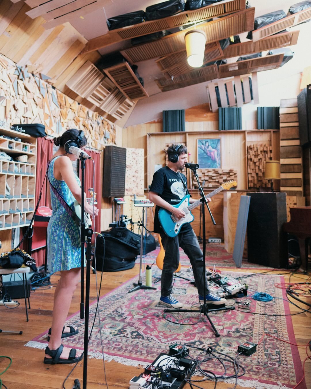 After three days in the studio, we&rsquo;re a decent way through recording our debut album. The ten songs that Nige, Steph and myself have been working on are unfolding into their own little sonic universes - and I&rsquo;ve found myself tumbling thro