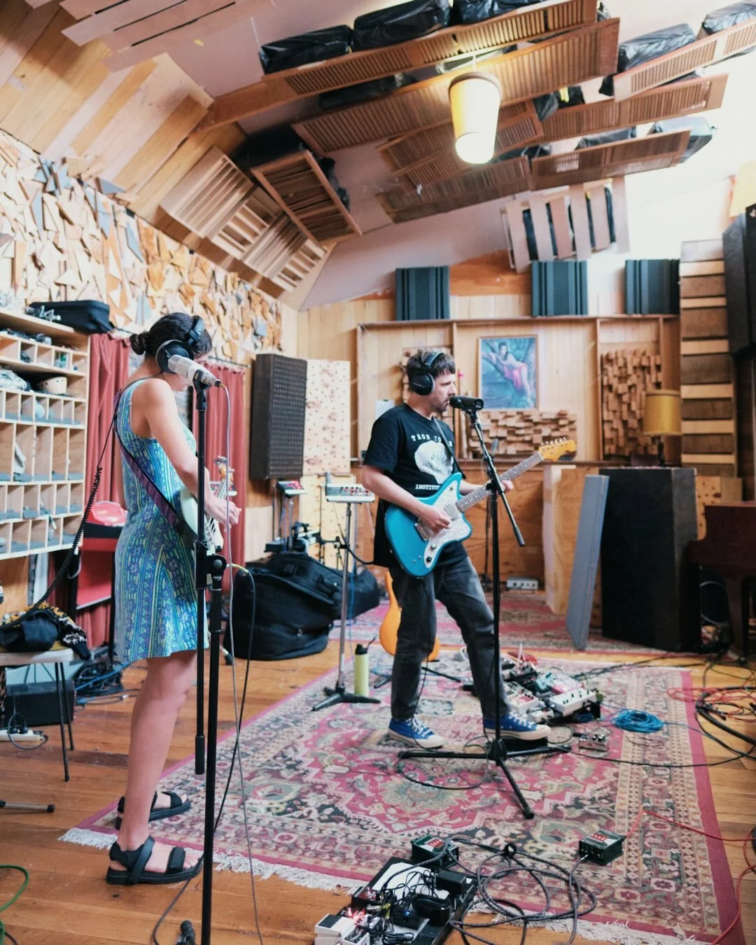 After three days in the studio, we&rsquo;re a decent way through recording our debut album. The ten songs that Nige, Steph and myself have been working on are unfolding into their own little sonic universes - and I&rsquo;ve found myself tumbling thro