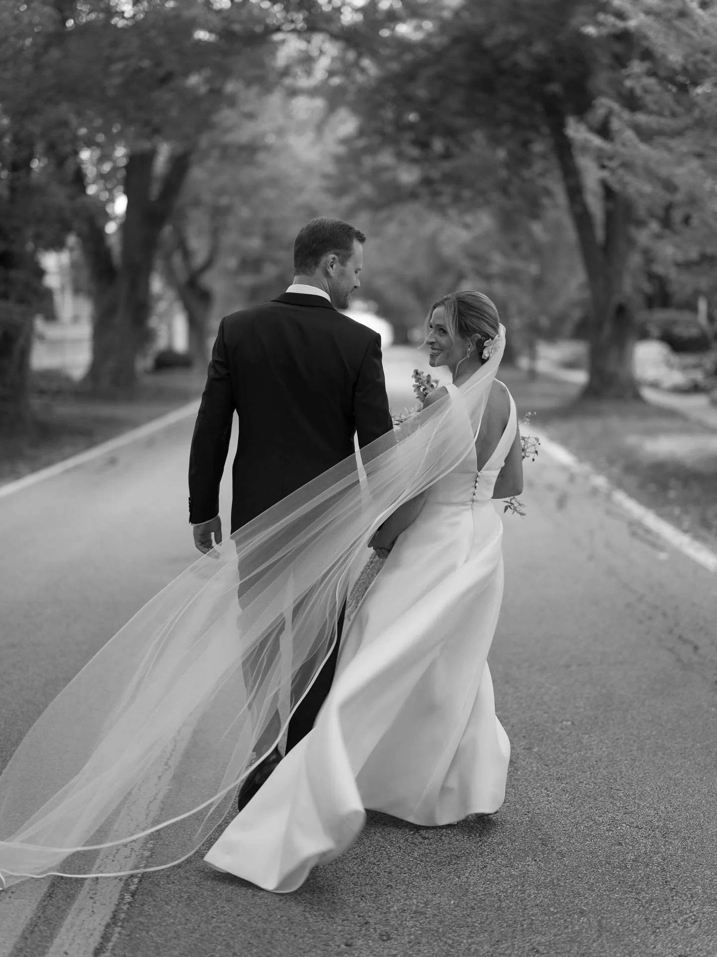 Weddings at home are always so special: every corner, every hall and stair imbued with decades of memories, blooms from mom&rsquo;s garden incorporated into the bouquet, framed photos from weddings generations past. This weekend, Kristin and Chris we