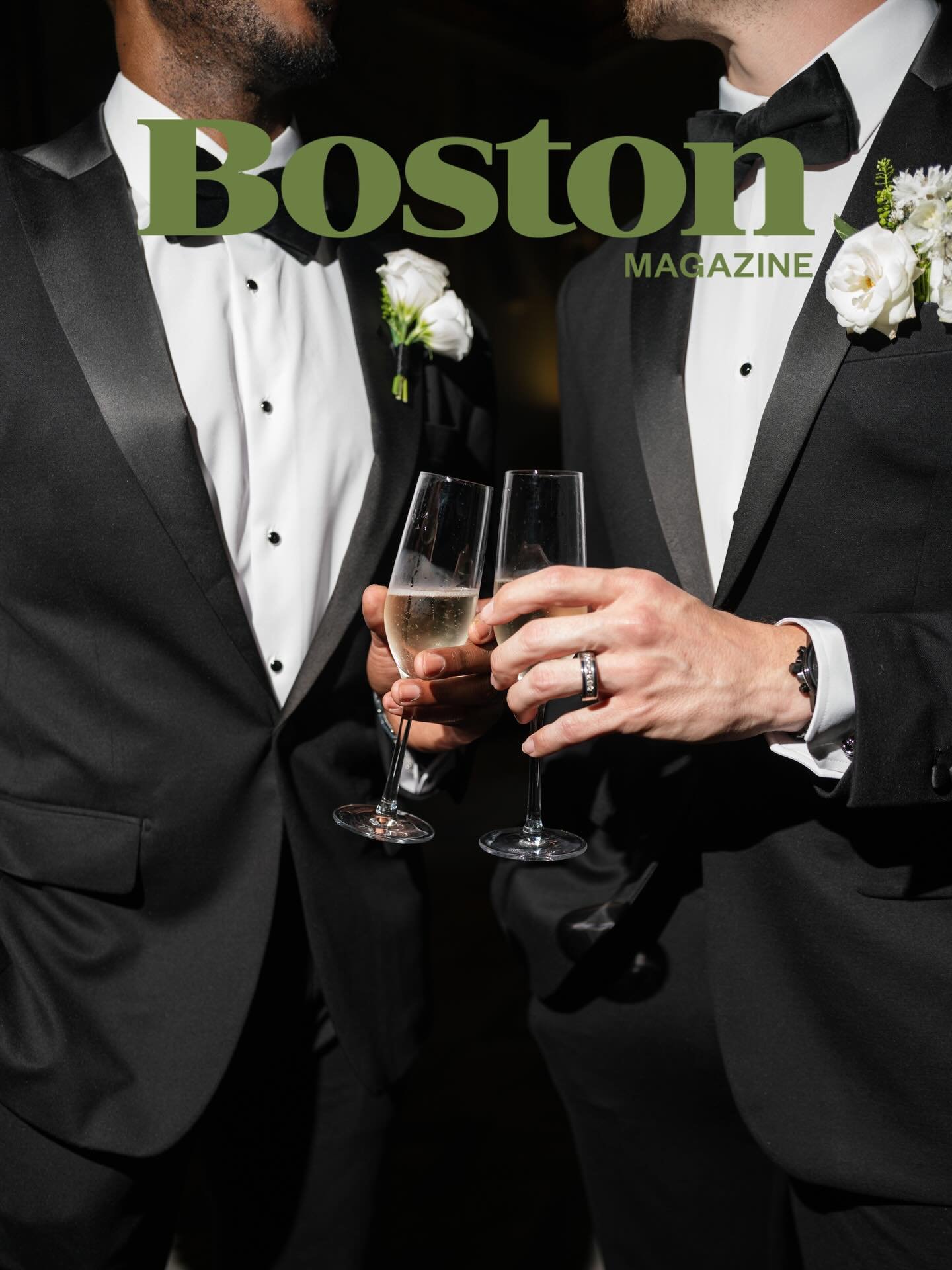 Featured in the print edition of @bostonmagazine weddings issue! Tevin and Chaz, a teacher and a meteorologist whose love story brought them to New England, hosted their celebration at the storied Langham Boston. Congratulations again to these wonder