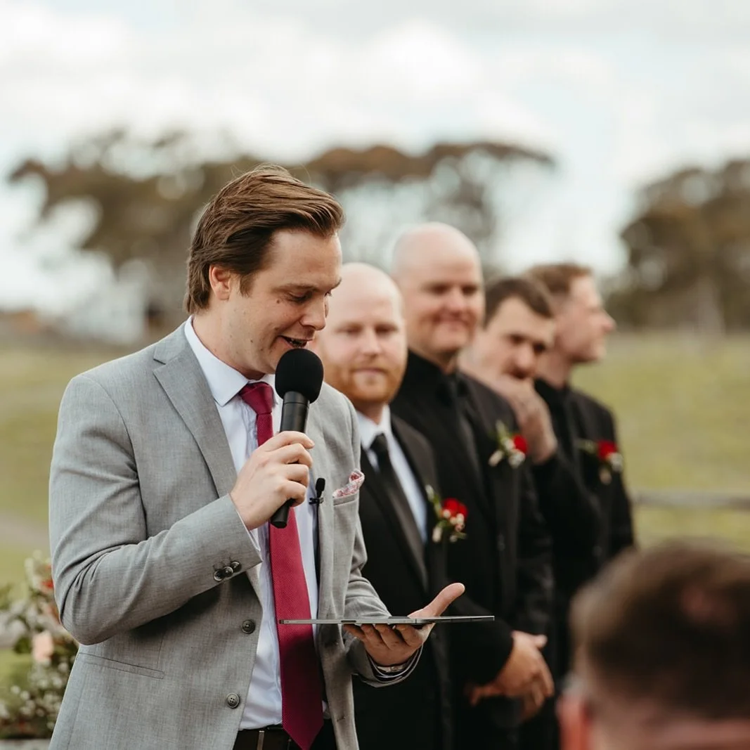 Honoured to be part of moments like this 🤍 The groom &amp; his groomsmen, ready to welcome the bride down the aisle.

#melbournecelebrant #melbourneweddings #marriagecelebrant #melbournebride #weddingcelebrant