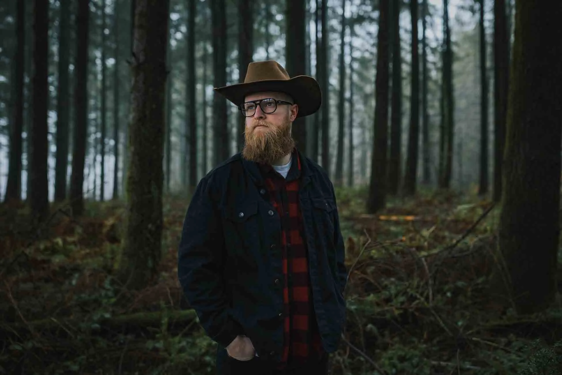 Joe Farrar in the woods