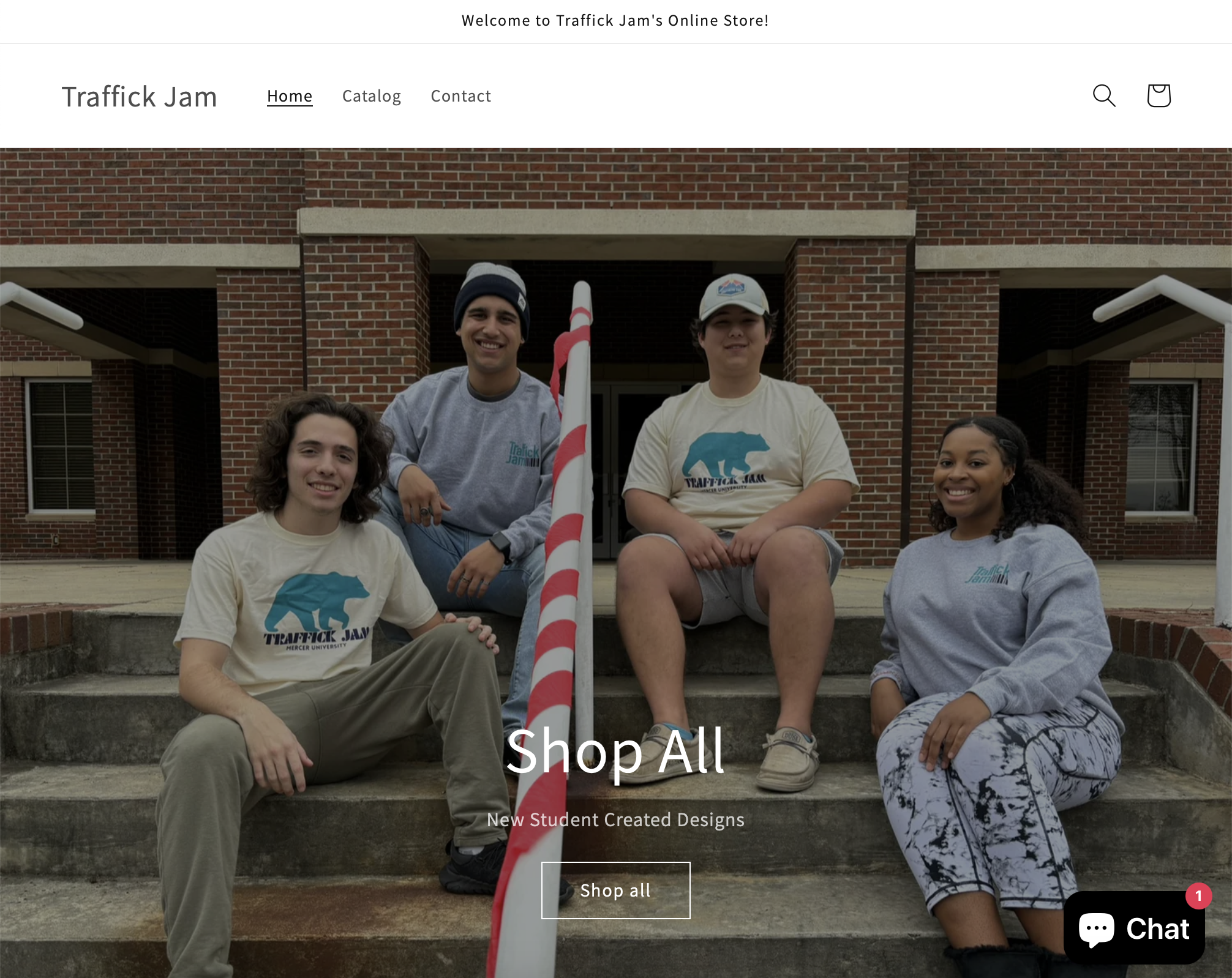 Traffick Jam Shopify Website