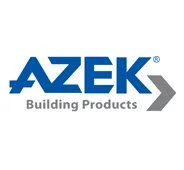 AZEK Building Products logo in blue and gray text.