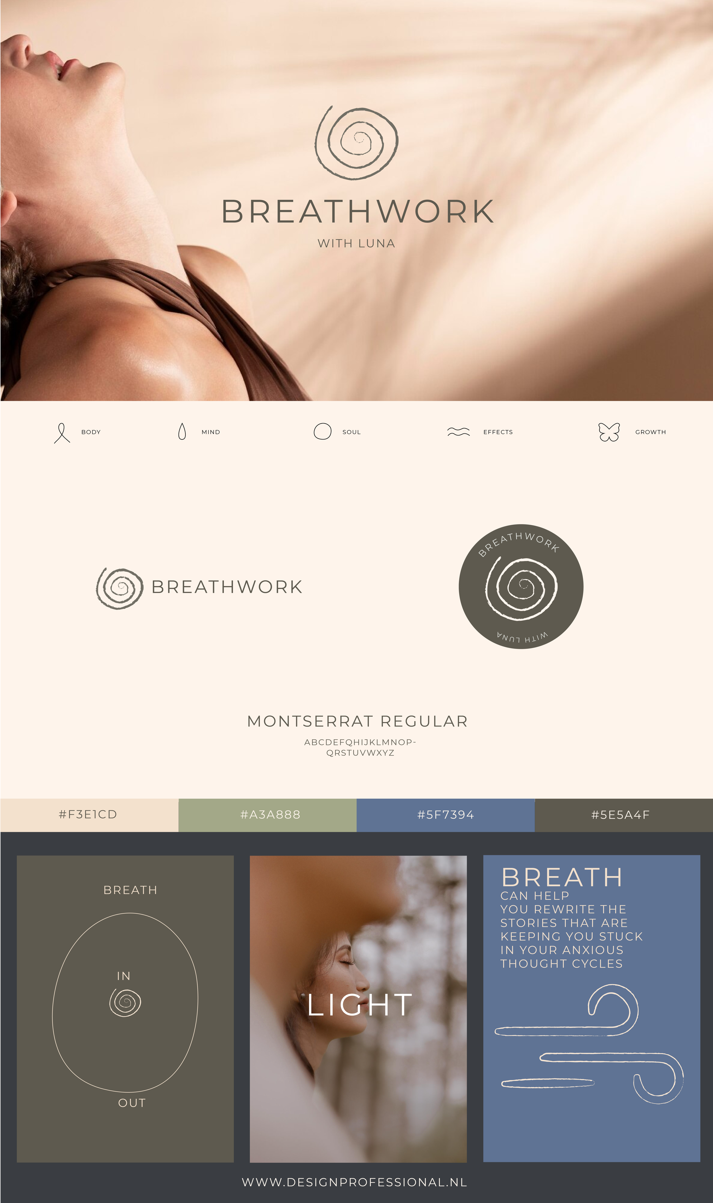 Logo ontwerp & branding - Breathwork expert Luna