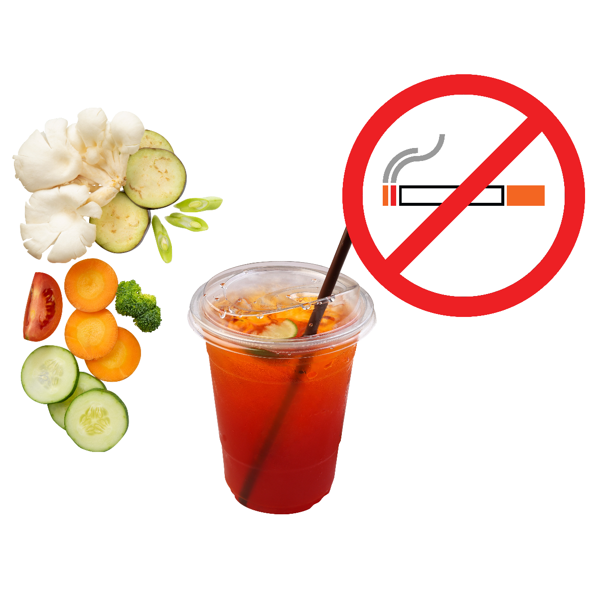 FOOD, BEVERAGES, AND SMOKING  