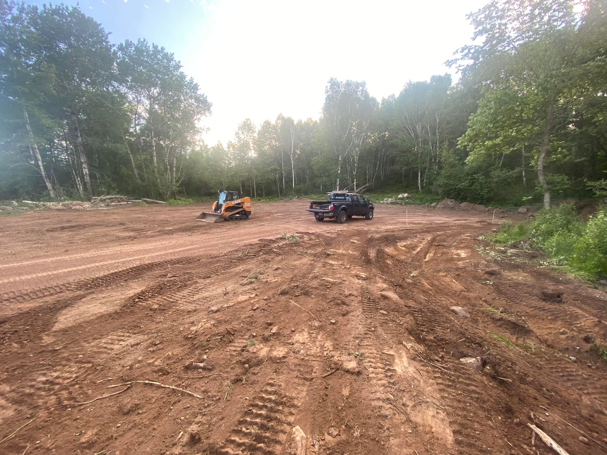 Land clearing and house pad prep near saginaw mn