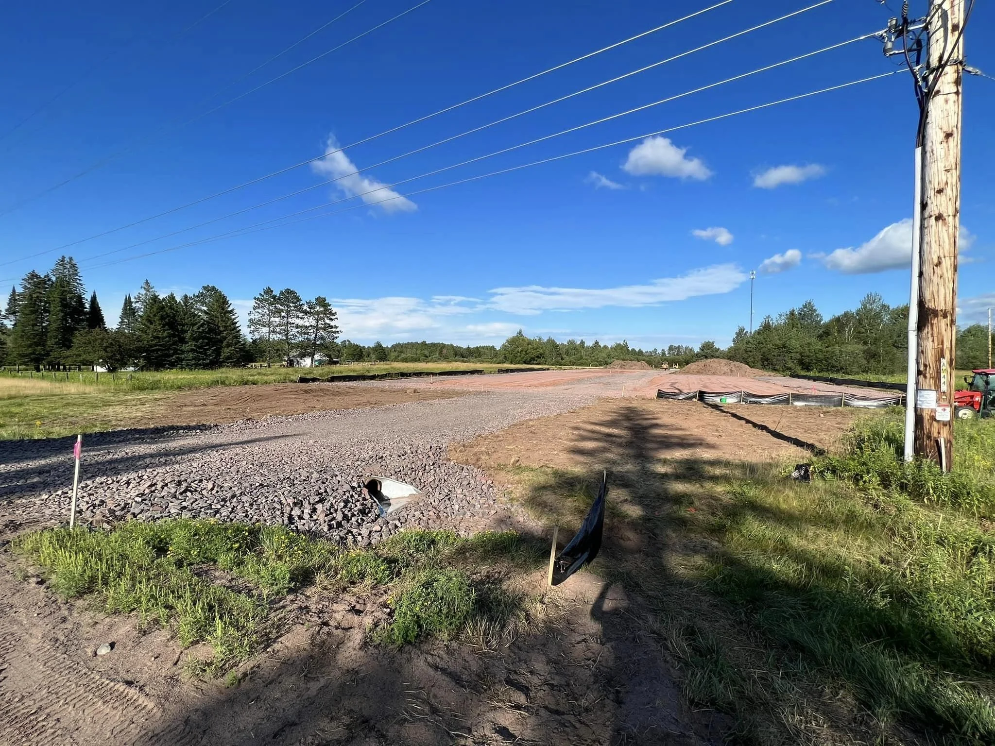 four corners storage building pad prep