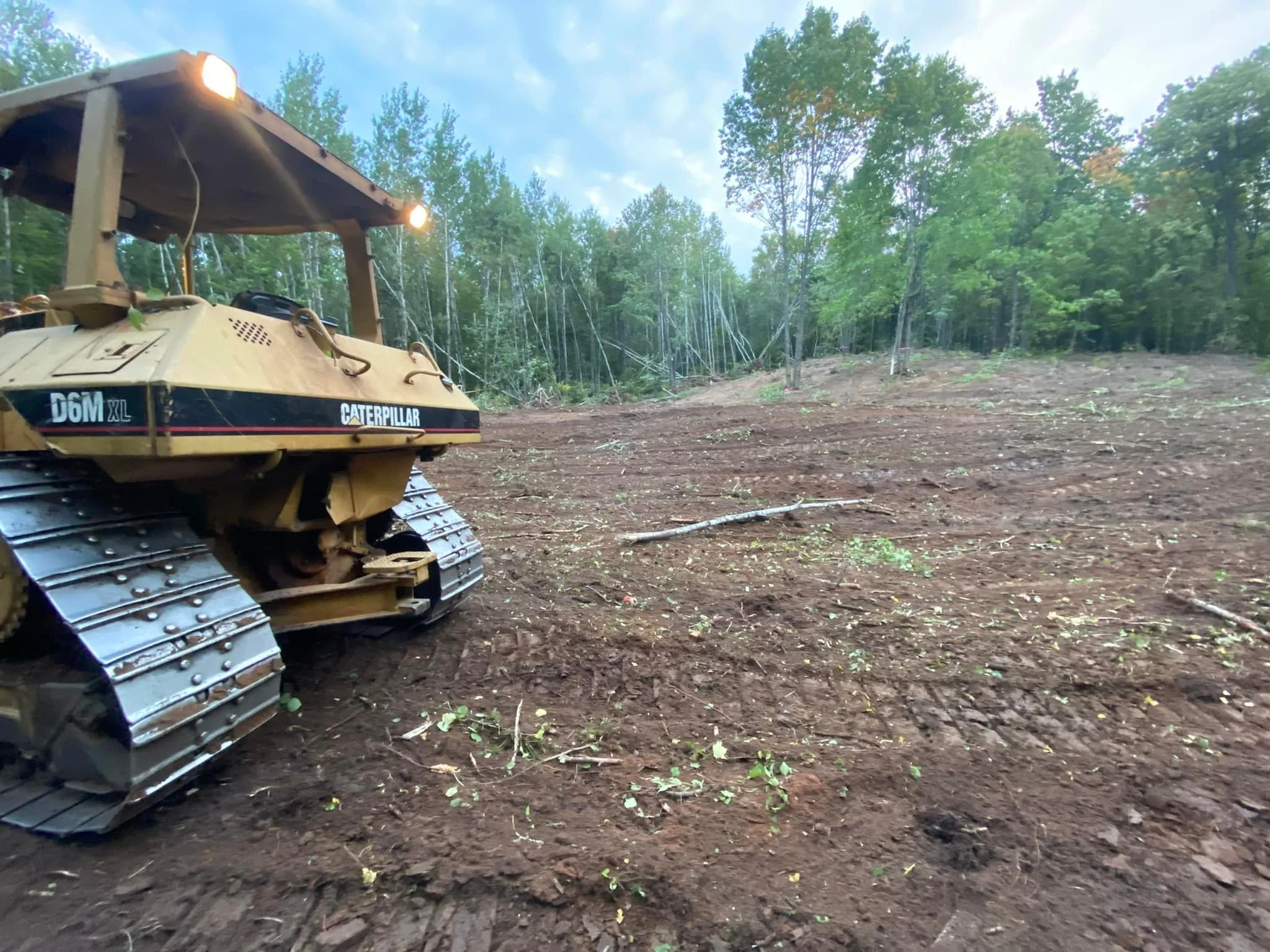 Land clearing near solon springs