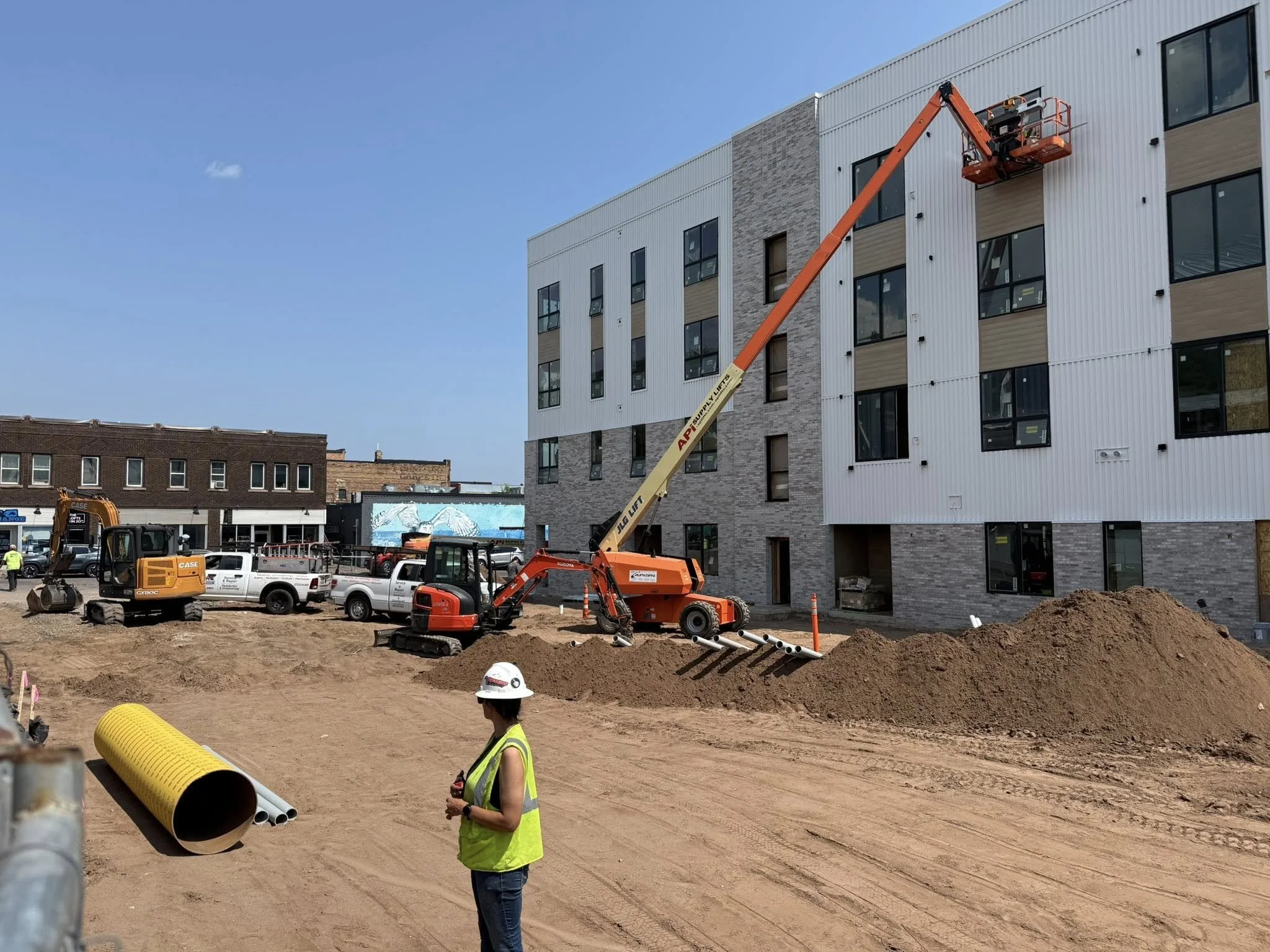 Site work at the Urbane 218 Project in duluth mn