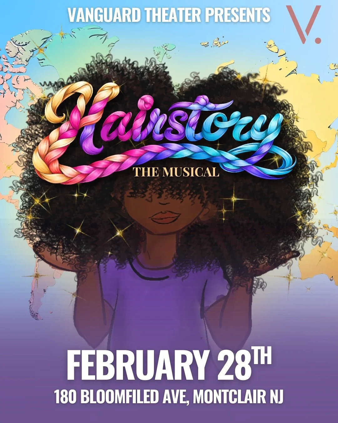 We have a special journey in store this Black History Month...

As part of Vanguard's 10-Year Anniversary Season, we are proud to present Hairstory the Musical - a joyful and powerful coming-of-age story about identity, ancestry, and self-acceptance.
