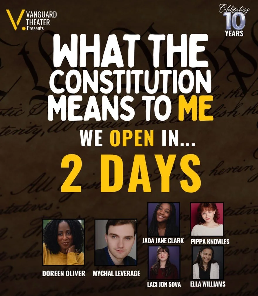 In just two days&hellip; it all begins 🎭

Opening night of &ldquo;What the Constitution Means to Me&rdquo; at Vanguard Theater is a story that&rsquo;s fearless and unapologetically human.

You won&rsquo;t want to miss this. Get your tickets now 🎟️