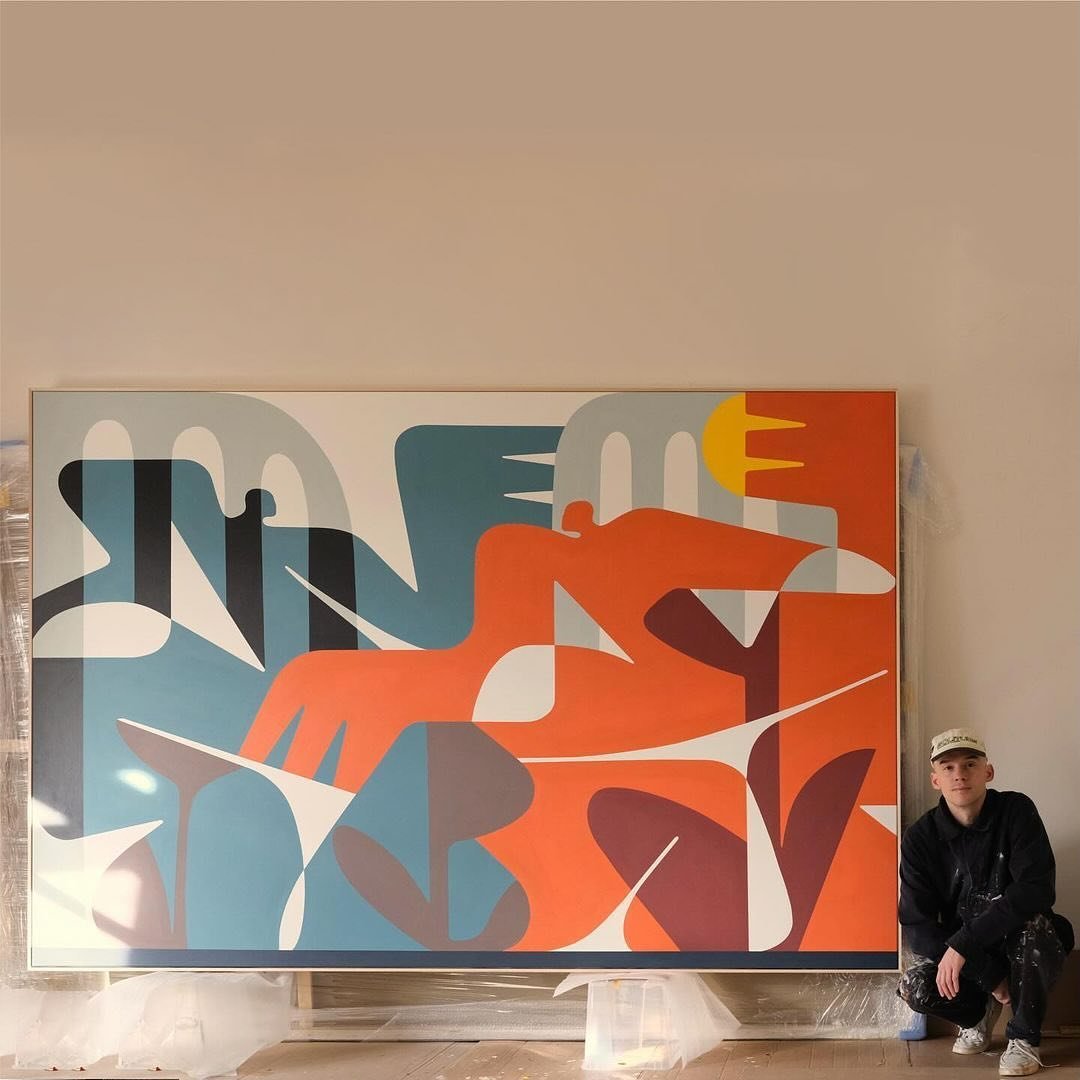 &raquo;The objective of the commissioned &bdquo;Englischer Garten&rdquo; series was to craft three large-scale paintings that capture Munich&rsquo;s distinctive character and inspire individuals to embrace living and working in the city.

Numerous as