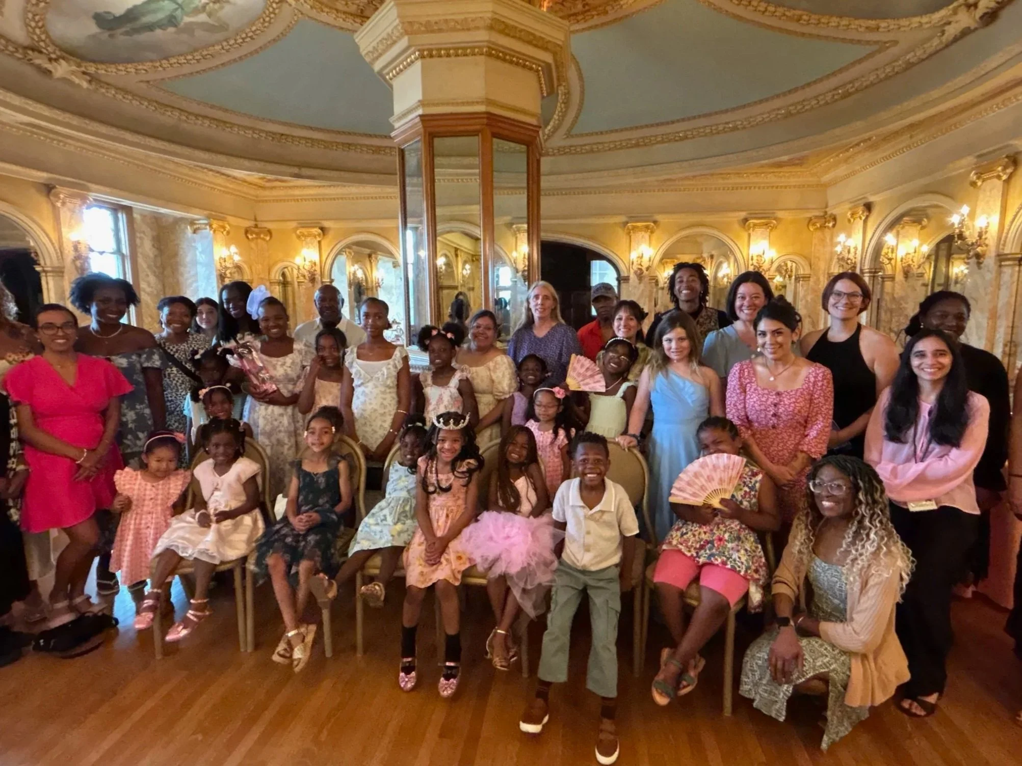 Young girl in summer dress at the High Tea with a Twist annual event.