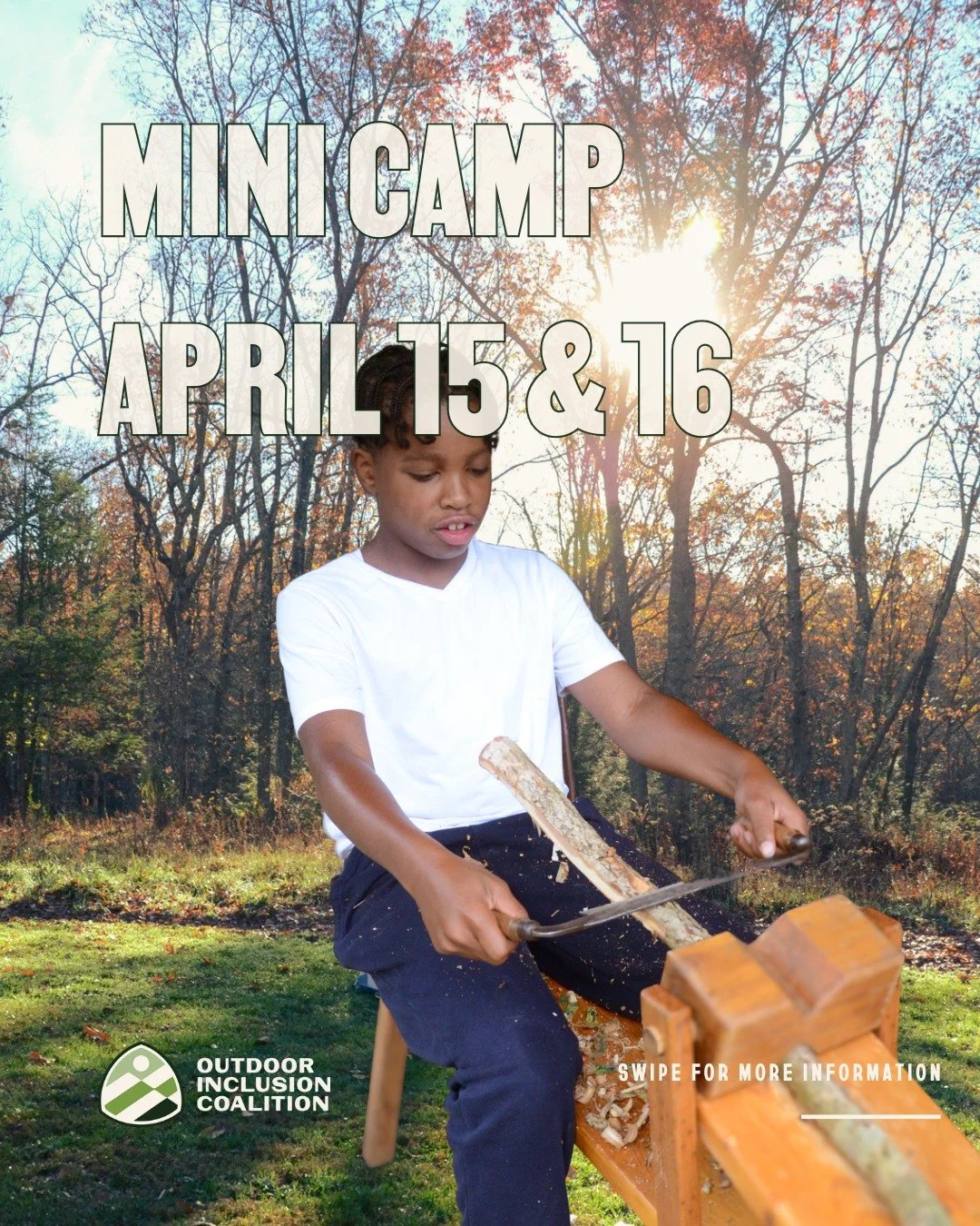 Calling all families that have middle school youth with Spring Break the week of April 14th. Mini-camp enrollment is now available Tuesday and Wednesday providing outdoor exploration programs from 9am &ndash; 3pm with enrollment available for one or 