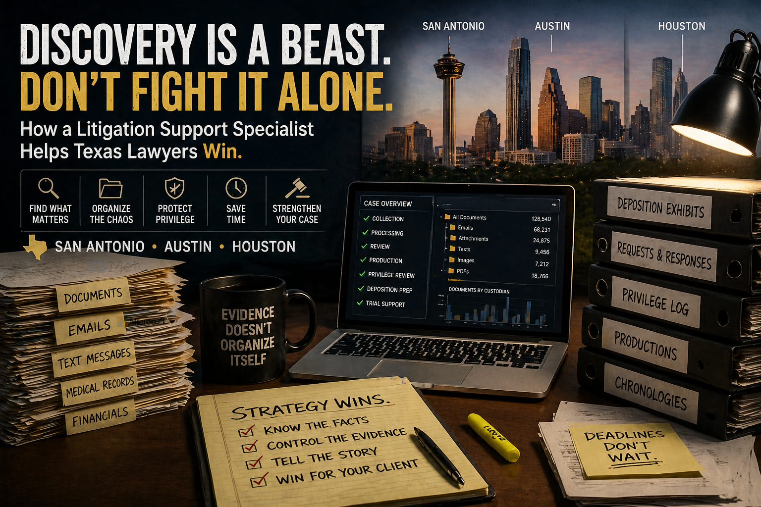 Why Texas Trial Lawyers Need a Litigation Support Specialist Before the Machine Eats Them Alive