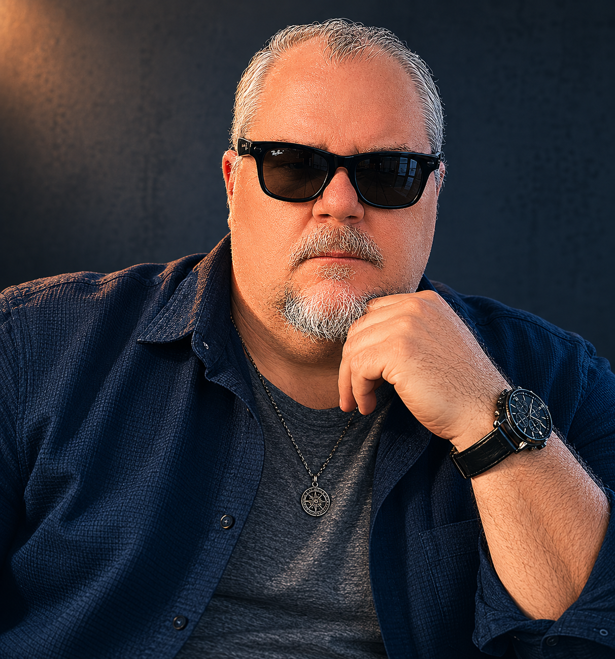 San Antonio broadcaster and journalist Matt Pierce headshot for media kit.