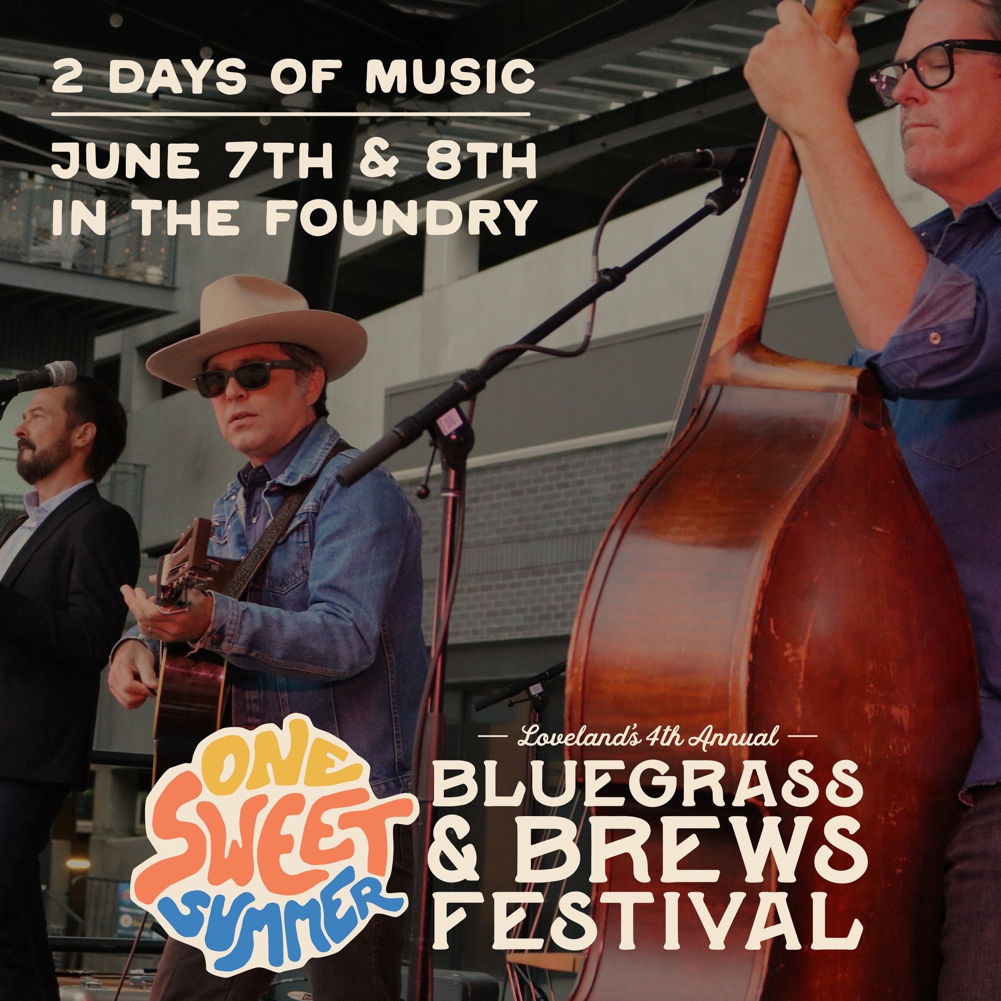 Mark your calendars for June 7th and 8th for our 4th Annual Bluegrass and Brews Festival! We are SO EXCITED for this years' talented lineup - more details to come! 

Friday, June 7th 
6:00 - 9:30pm 

Saturday, June 8th
1:00 - 9:30pm 

#loveland #down