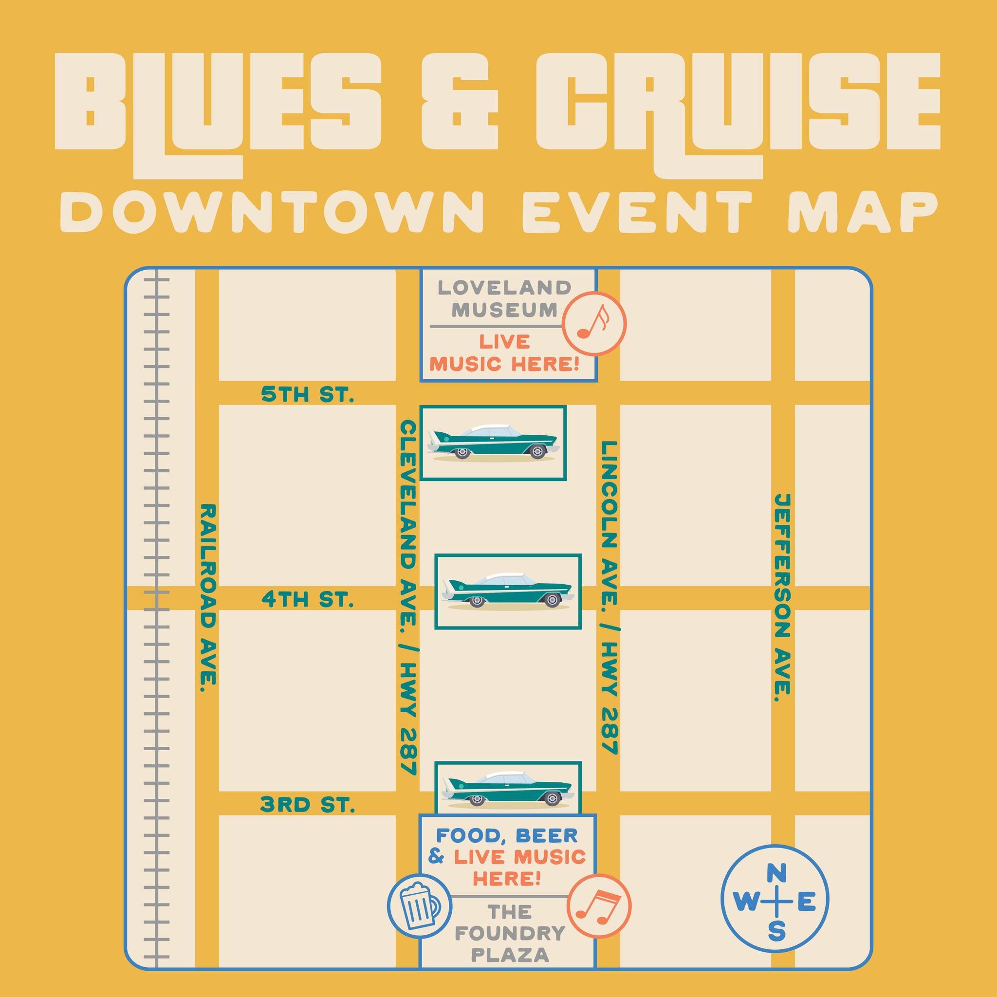 Calling all music aficionados and car enthusiasts! Don't miss our Blues &amp; Cruise Car Show. This event is where soulful tunes meet timeless automobiles. Free to the public! Saturday, May 18th  from 10:00am-4:00pm. Downtown Loveland
Visit our websi