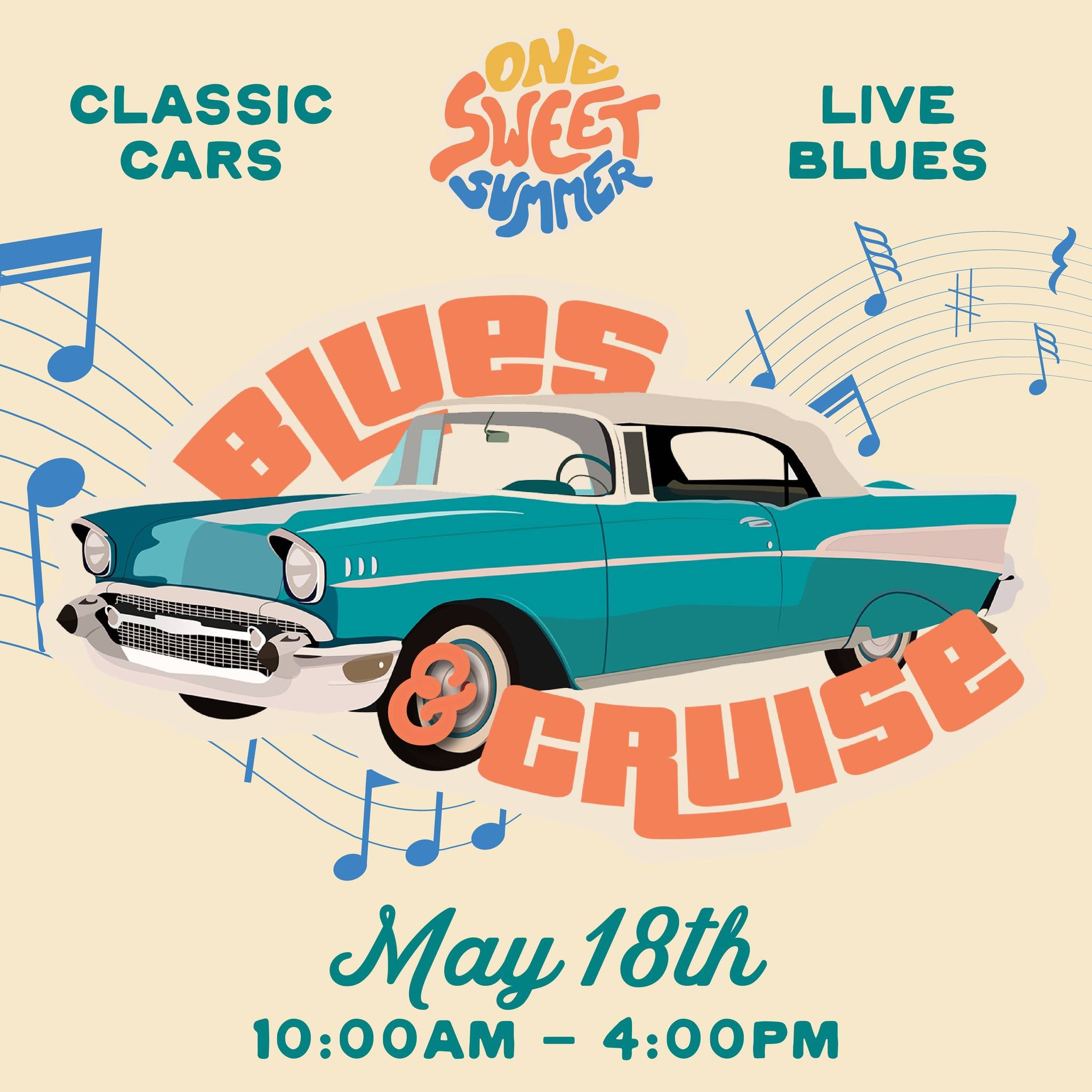 Today's the day! Our Blues and Cruise event starts at 10am! Bring the family downtown for this FREE, public event -- car show stars at 10am and music starts at 12:00!

Blues music can be found in 2 locations Downtown:
5th Street Stage- 
Noon-1:15pm- 