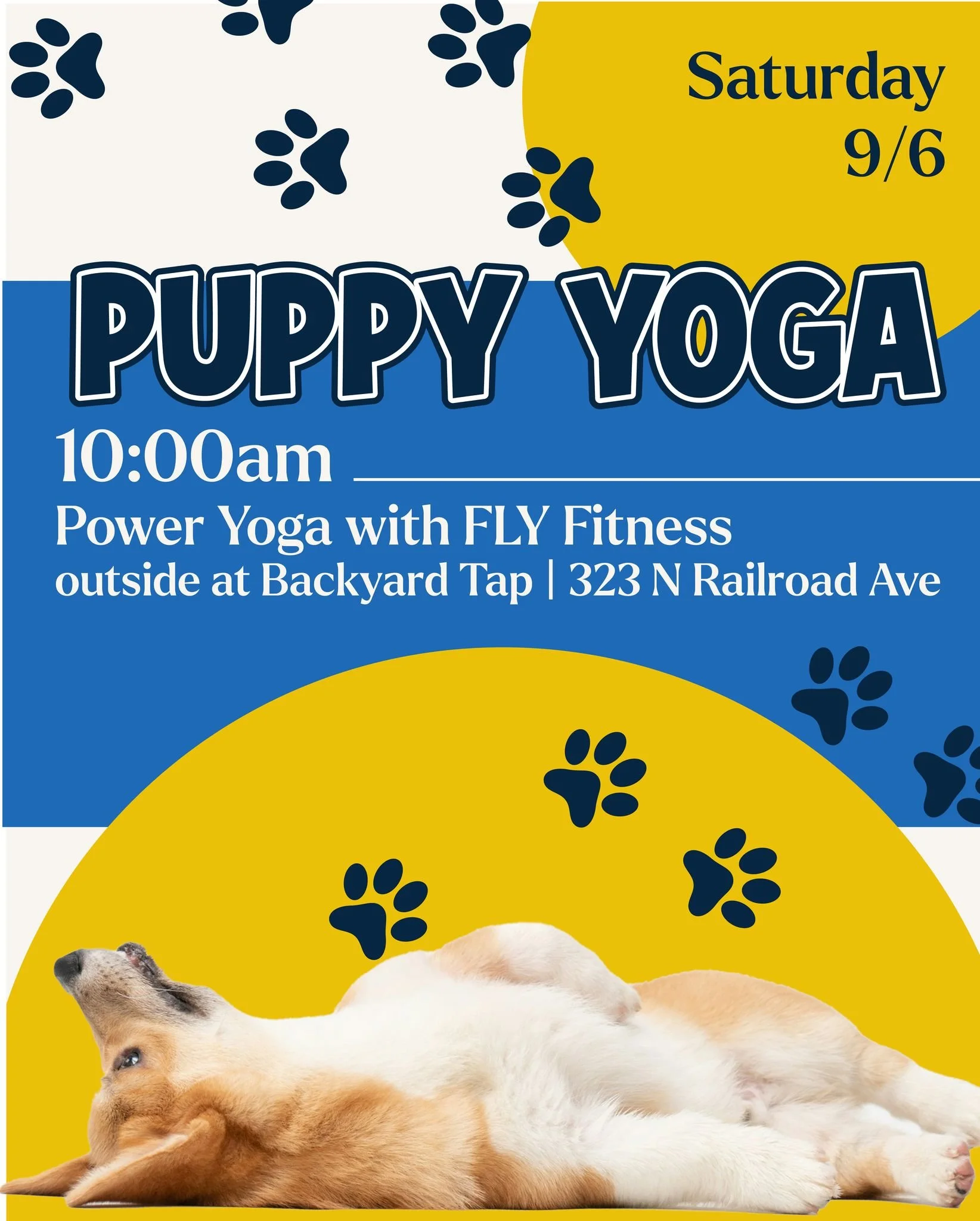 To kick off Dog Days of Summer, our friends at @lvcofeelsfly are hosting a free puppy yoga class in the beer garden at @backyard_tap 🐾
To learn more about this Power Yoga class and grab a ticket head over to @lvcofeelsfly - space is limited and tick