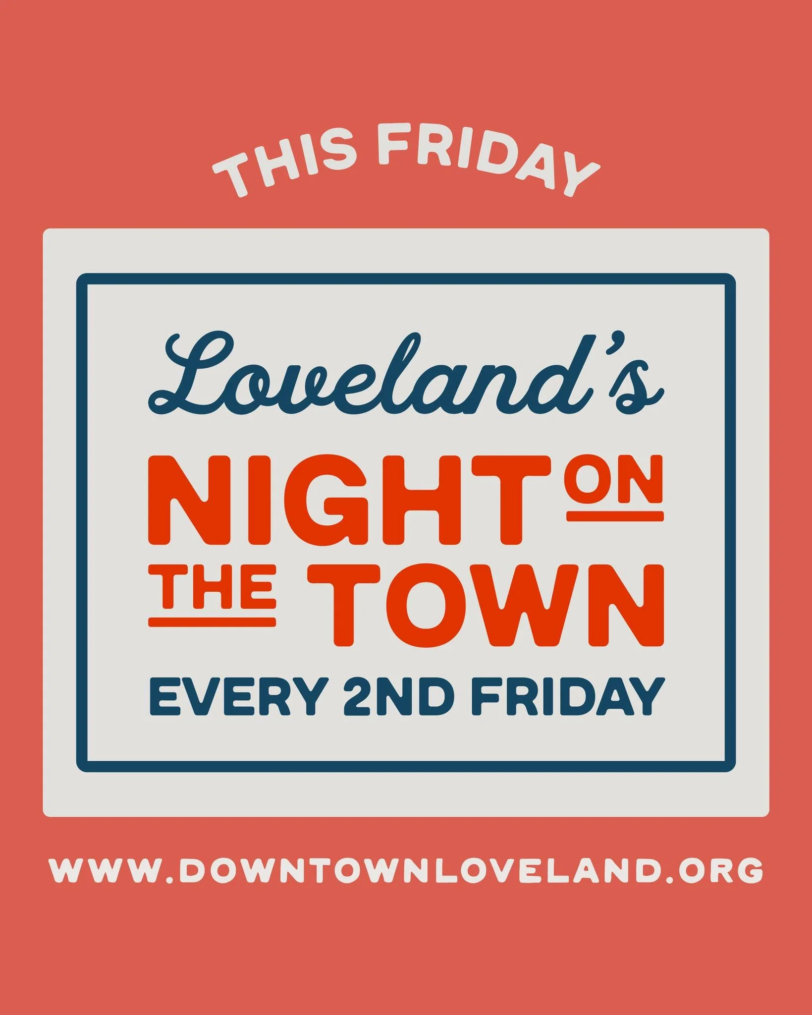 Don't miss Night on the Town, tomorrow, October 10 in Downtown Loveland. Businesses throughout Downtown Loveland will be hosting events and offering specials, deals and discounts - we encourage you to make plans to come downtown and support some of t