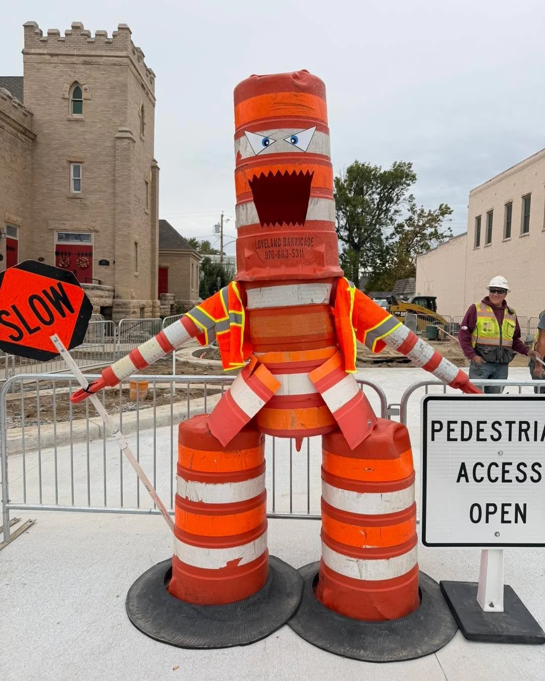 Meet Detour Daren! 🚧
Downtown Loveland&rsquo;s newest (and brightest) team member!
He&rsquo;s here to help spread smiles and positivity during the Heart Improvement Plan. You&rsquo;ll spot him around 4th Street, reminding everyone that Downtown Love
