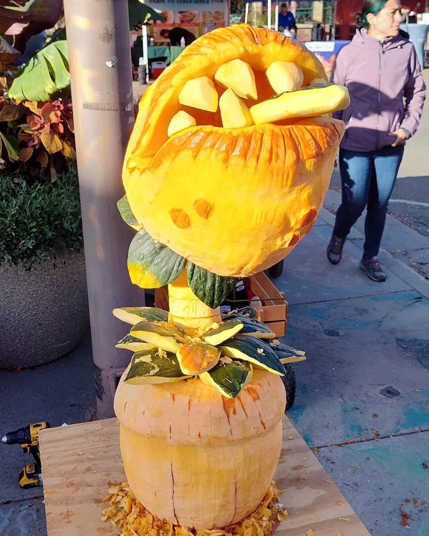 Congratulations Shawn Campbell @scstudios.art - you are the winner of our Pumpkin Sculpting contest! Your man eating plant &quot;Audrey II&quot; was voted best sculpture this year 👻  We have a Downtown Loveland gift card waiting for you! 

Thanks to