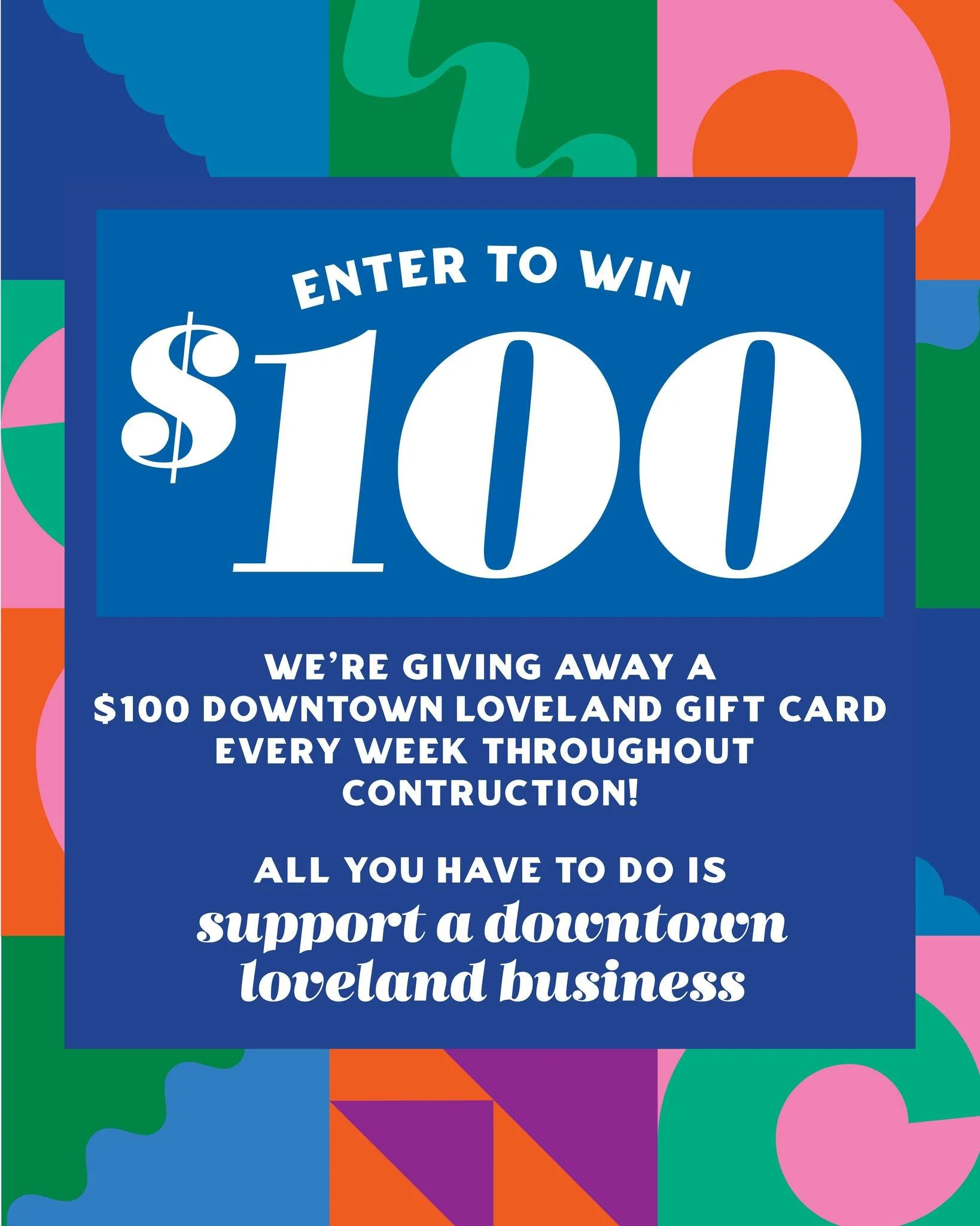 Downtown Loveland is full of wonderful boutiques, art galleries, bars, restaurants, breweries and sweet-shops that need your support! We encourage everyone to make a point of shopping in Downtown Loveland to ensure all our awesome businesses keep the
