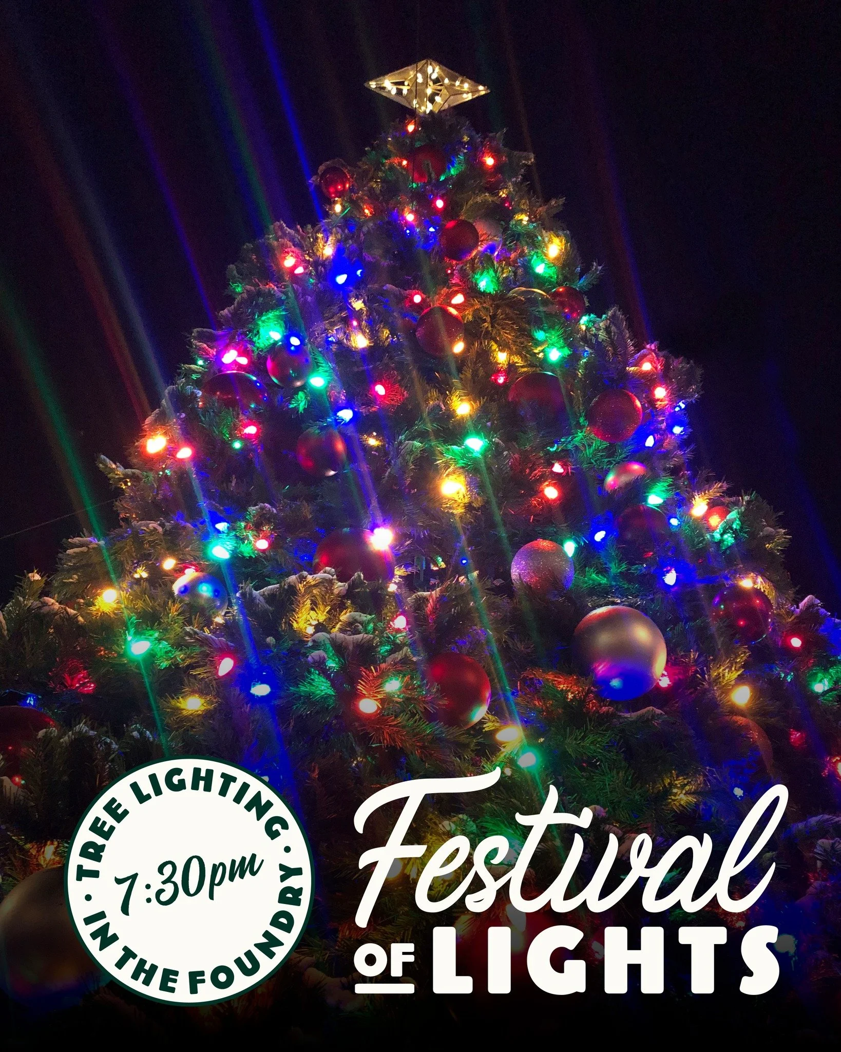 Festival of Lights will be located throughout Downtown Loveland this year 🎄Friday, November 21st 5-8pm
Enjoy activities on 4th Street between Washington Ave and Railroad Ave AND don't miss the great events happening in The Foundry Plaza! 

Special f