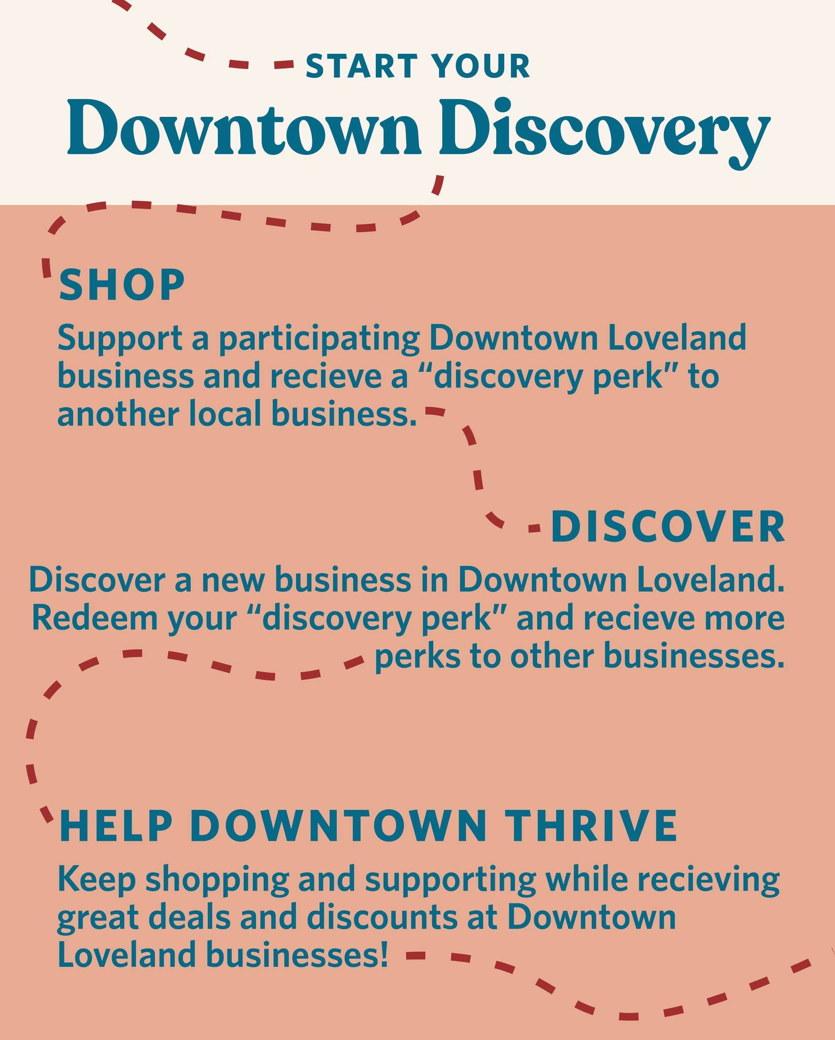 Support your favorite local businesses and connect with new favorites with our new promotion, Downtown Discovery! 
Between December 1, 2025 - January 31, 2026, 50+ participating businesses in Downtown Loveland will be handing out Downtown Discovery C