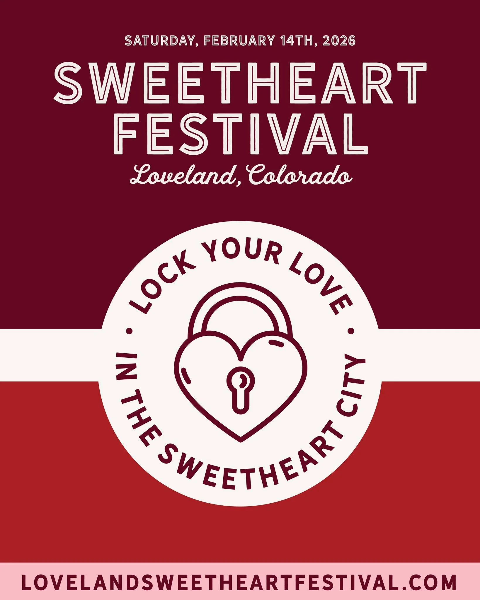 Celebrate Valentine&rsquo;s Day in Downtown Loveland 💕
This year&rsquo;s 2026 Loveland Sweetheart Festival is a one day celebration on Saturday, February 14. Start at The Foundry Plaza and enjoy live ice sculpting, fire and art demonstrations, perfo