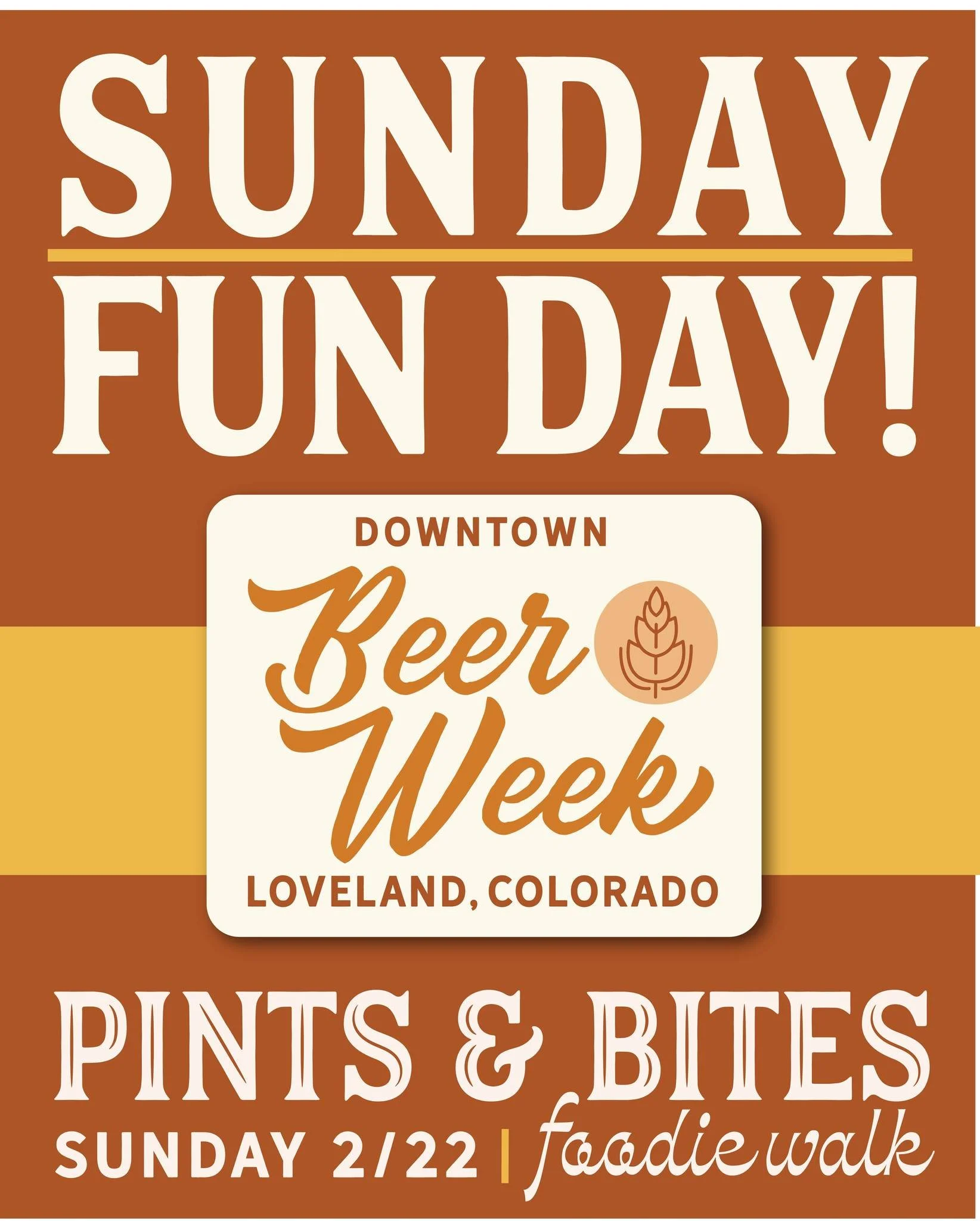 What do you normally do on a Sunday afternoon?

Scroll a little? Snack a little?
Promise yourself you&rsquo;ll do something fun next weekend?

Make this your plan in two weeks.

The 2nd Annual Pints &amp; Bites Foodie Walk is how Downtown Loveland ki