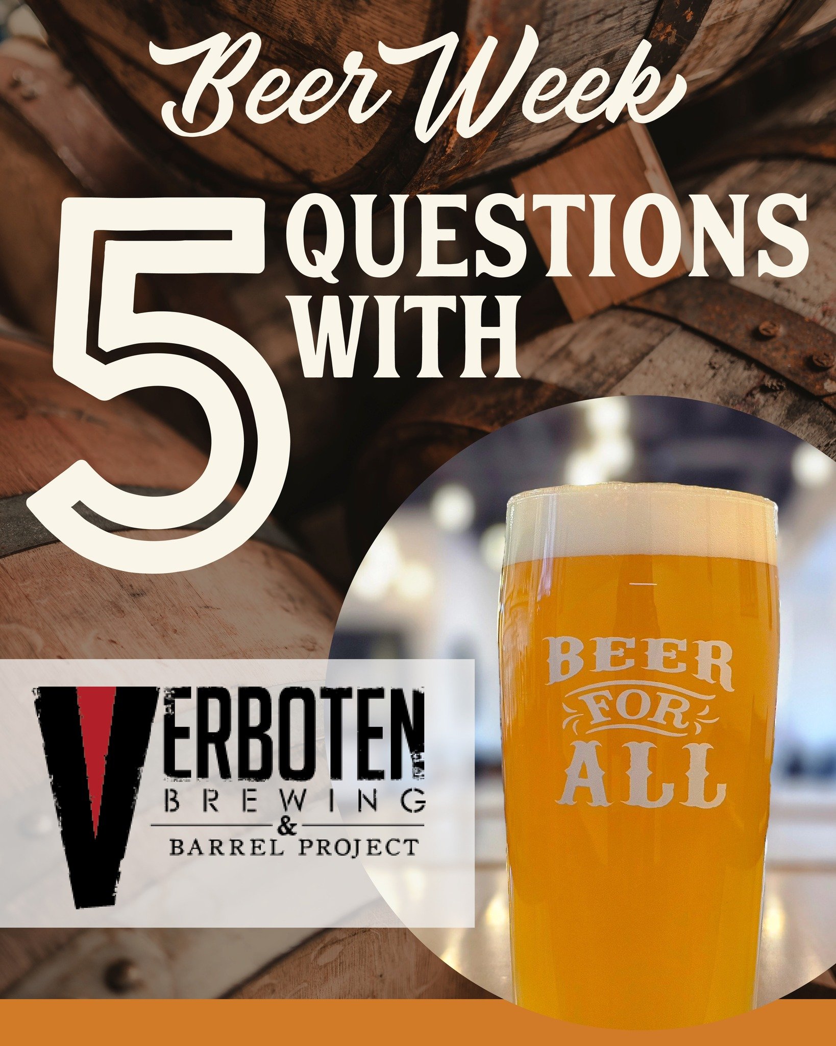 Today we're celebrating @verbotenbrewing 🍻
To help highlight the talented craft beverage makers in Downtown Loveland we asked them to answer 5 questions about their brewery and their experience as a small business owner, swipe through to see what th