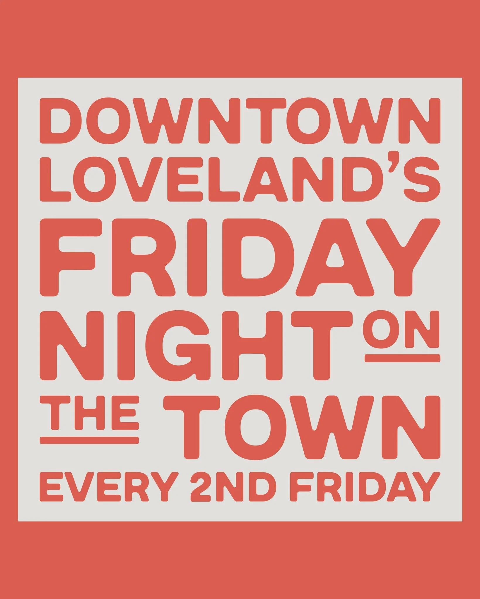 Tonight is Night on the Town in Downtown Loveland! Businesses throughout downtown will be hosting events and offering specials, deals and discounts - we encourage you to make plans to come downtown and support some of the wonderful businesses that ma