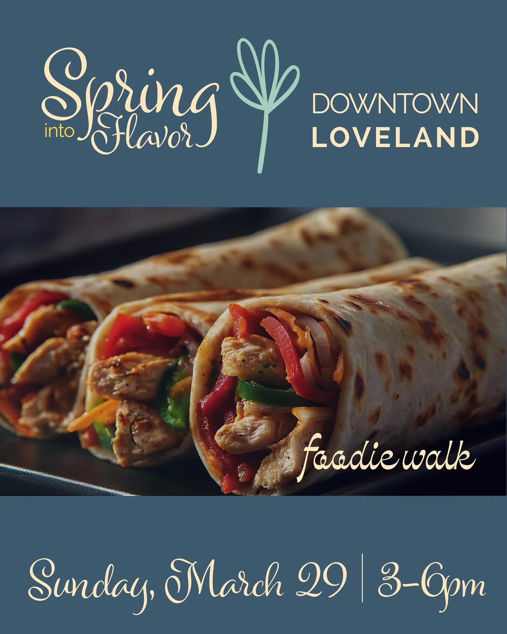 🌸 Only ONE WEEK AWAY &ndash; Don&rsquo;t Miss Spring Into Flavor! 🌸

Time is running out to grab your spot! 🍴🍷 Join us Sunday, March 29 | 3&ndash;6 PM for a delicious stroll through Downtown Loveland featuring seasonal bites + craft drinks from y