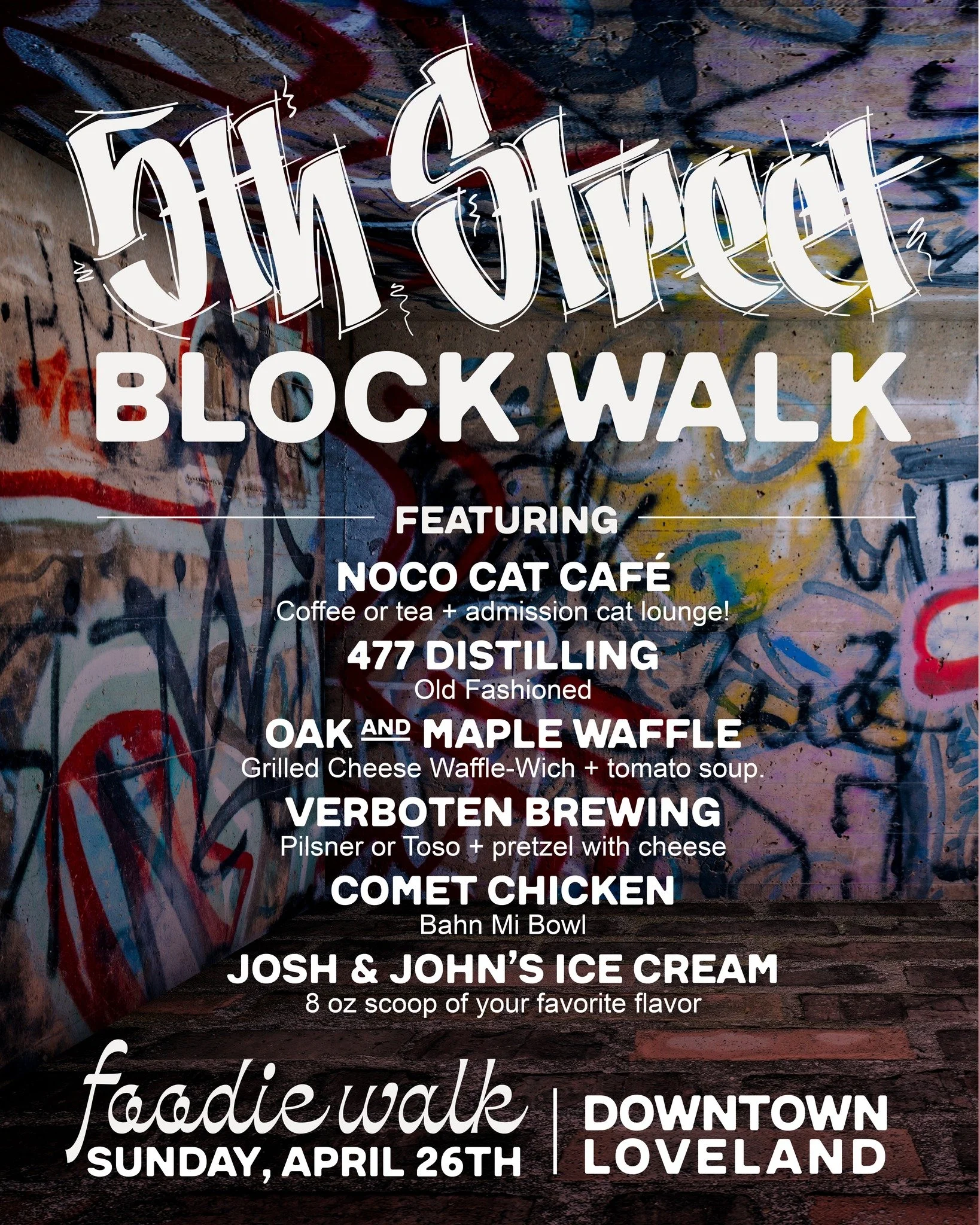 🔥 This Block Hits Different&hellip; 🔥

There&rsquo;s just something about 5th Street in Downtown Loveland&mdash;it&rsquo;s packed with flavor, fun, and seriously good times. In one block, you can sip craft-distilled cocktails, meet adorable adoptab