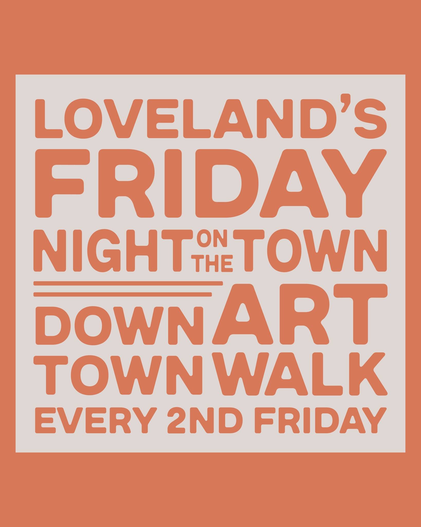 This Friday is Night on the Town in Downtown Loveland! Businesses throughout downtown will be hosting events and offering specials, deals and discounts - we encourage you to make plans to come downtown and support some of the wonderful businesses tha