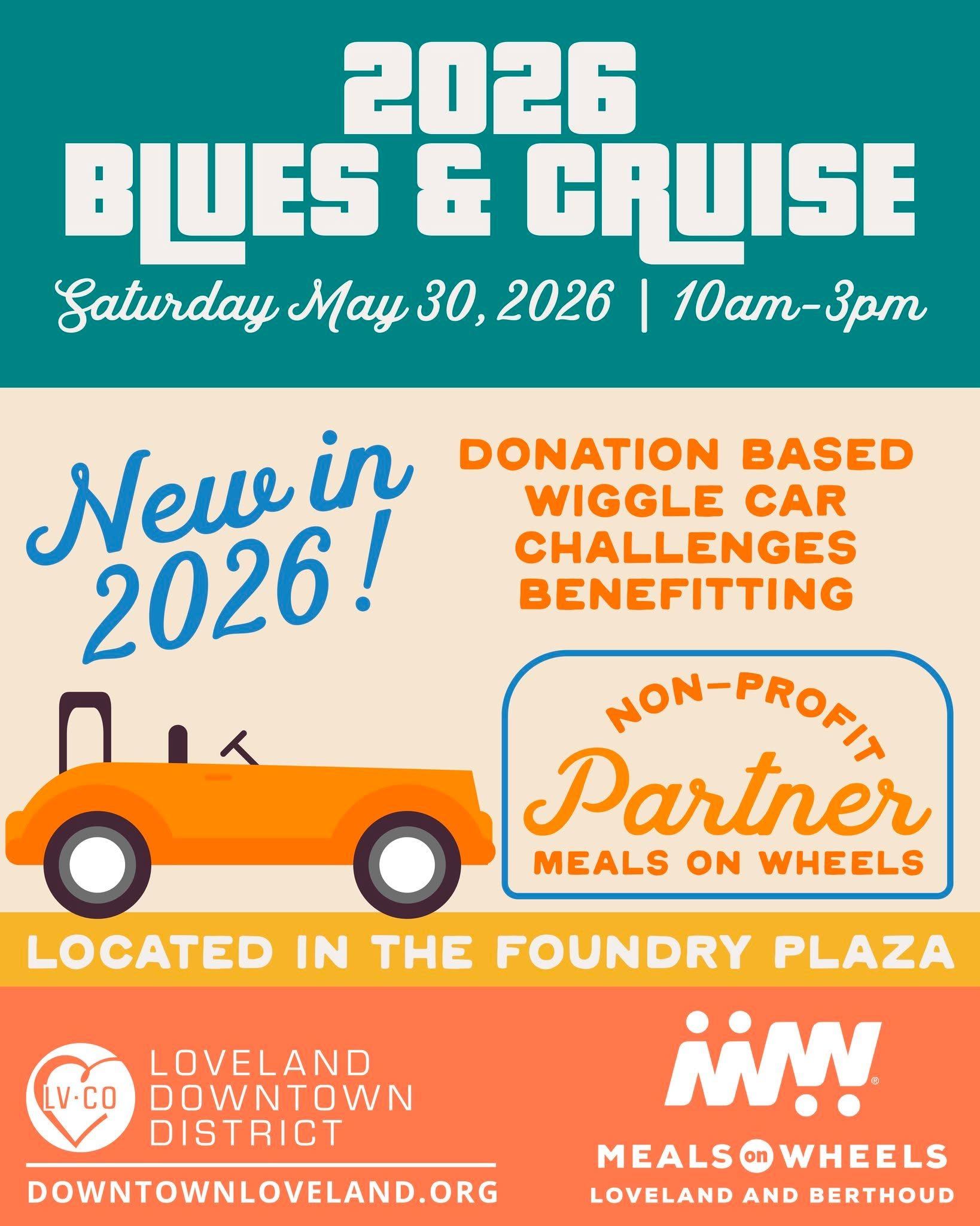 We'd like to shine a little spotlight on our 2026 Blues &amp; Cruise non-profit partner @lovelandmeals 👏🏼 Meals on Wheels of Loveland and Berthoud seeks to nourish and enrich the lives of homebound individuals by providing nutritious meals and dail