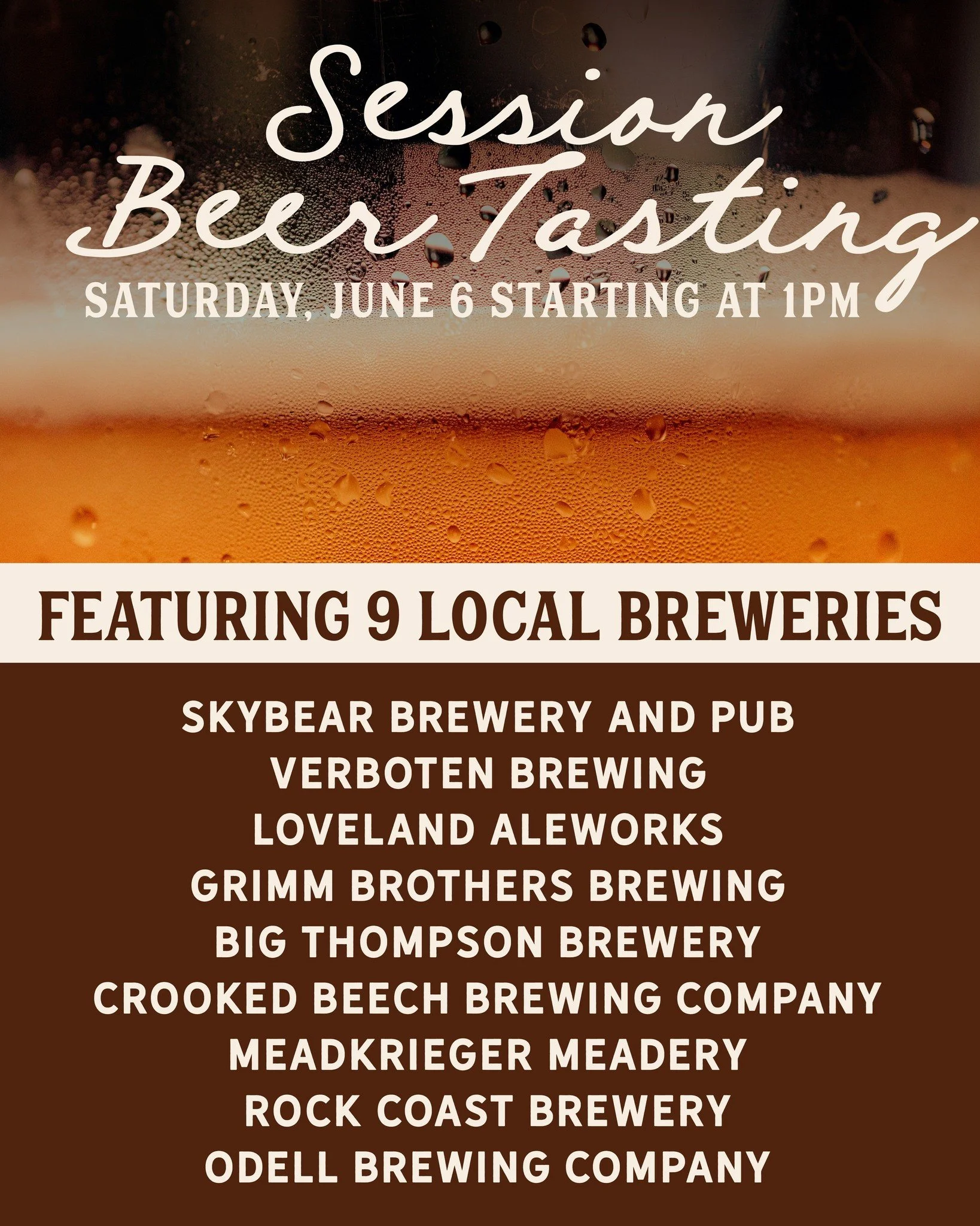 We&rsquo;ll be serving tasters starting at 1:00PM on Saturday June 6 during DAY 02 of our Bluegrass &amp; Brews Festival.

Festival goers can purchase a punch card which is redeemable for five tasters pours. 
🍺 Beer = 4 oz pour &amp; 🍷 Mead = 2 oz 