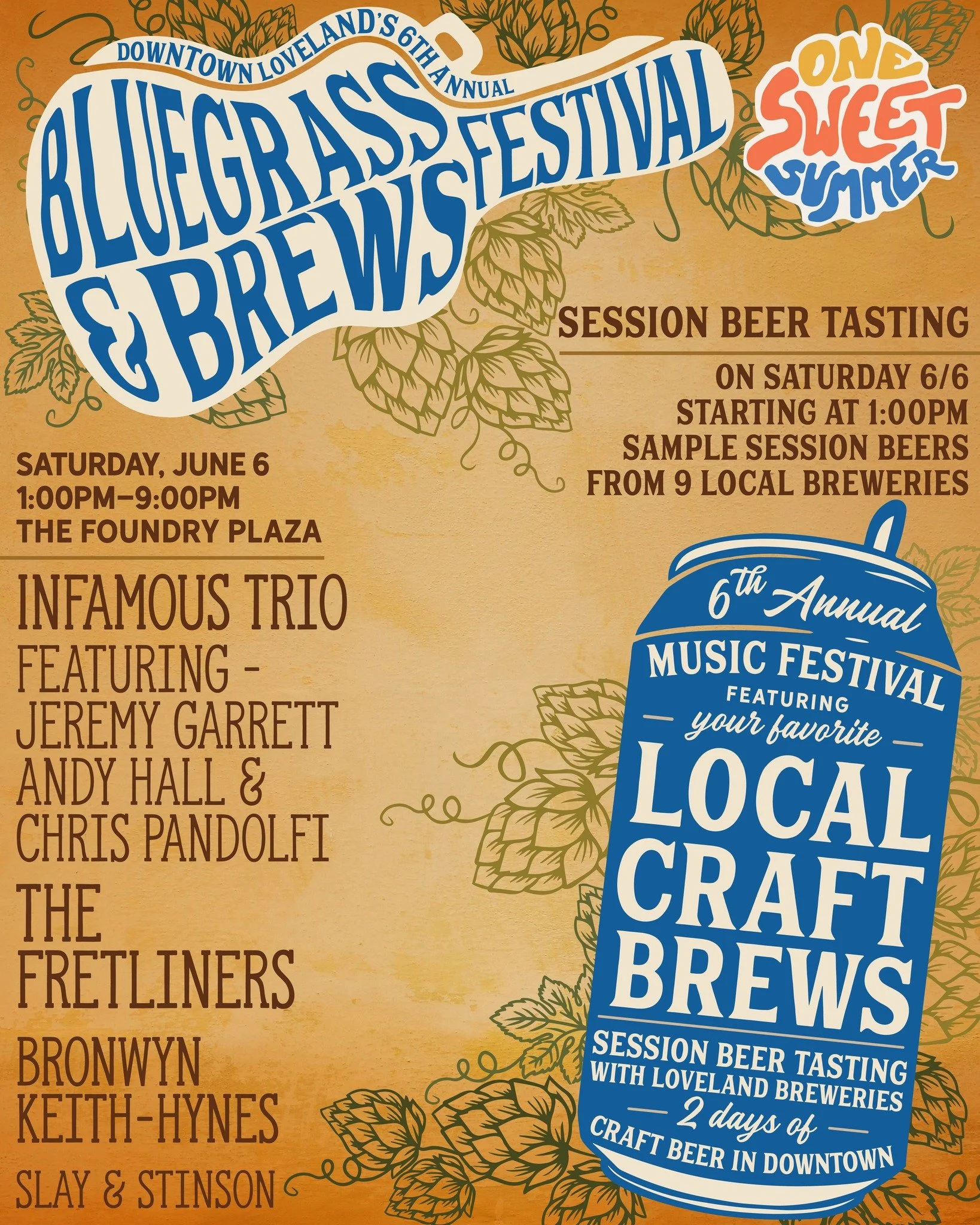 DAY 02 of our Bluegrass &amp; Brews Festival is here! 
Join us in The Foundry Plaza today at 1:00PM for bluegrass music and session beers from local breweries! 

1:00pm - Slay &amp; Stinson @slayandstinson 
3:00pm - Bronwyn Keith-Hynes Bronwyn 
5:00p