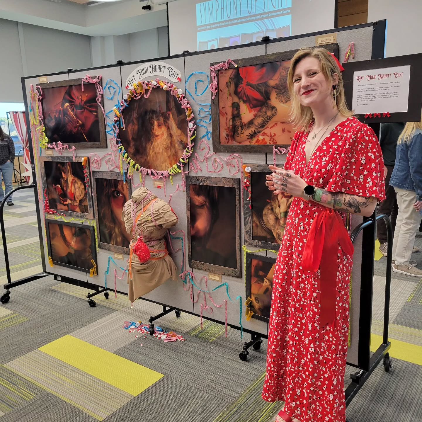 🎉 **What an Amazing Experience at the Symphony of Sight Exhibit!** 🎨
I had the privilege of showcasing my series, **"Eat Your Heart Out,"** at the Symphony of Sight event yesterday at SUNY Adirondack Campus. The feedback I received was